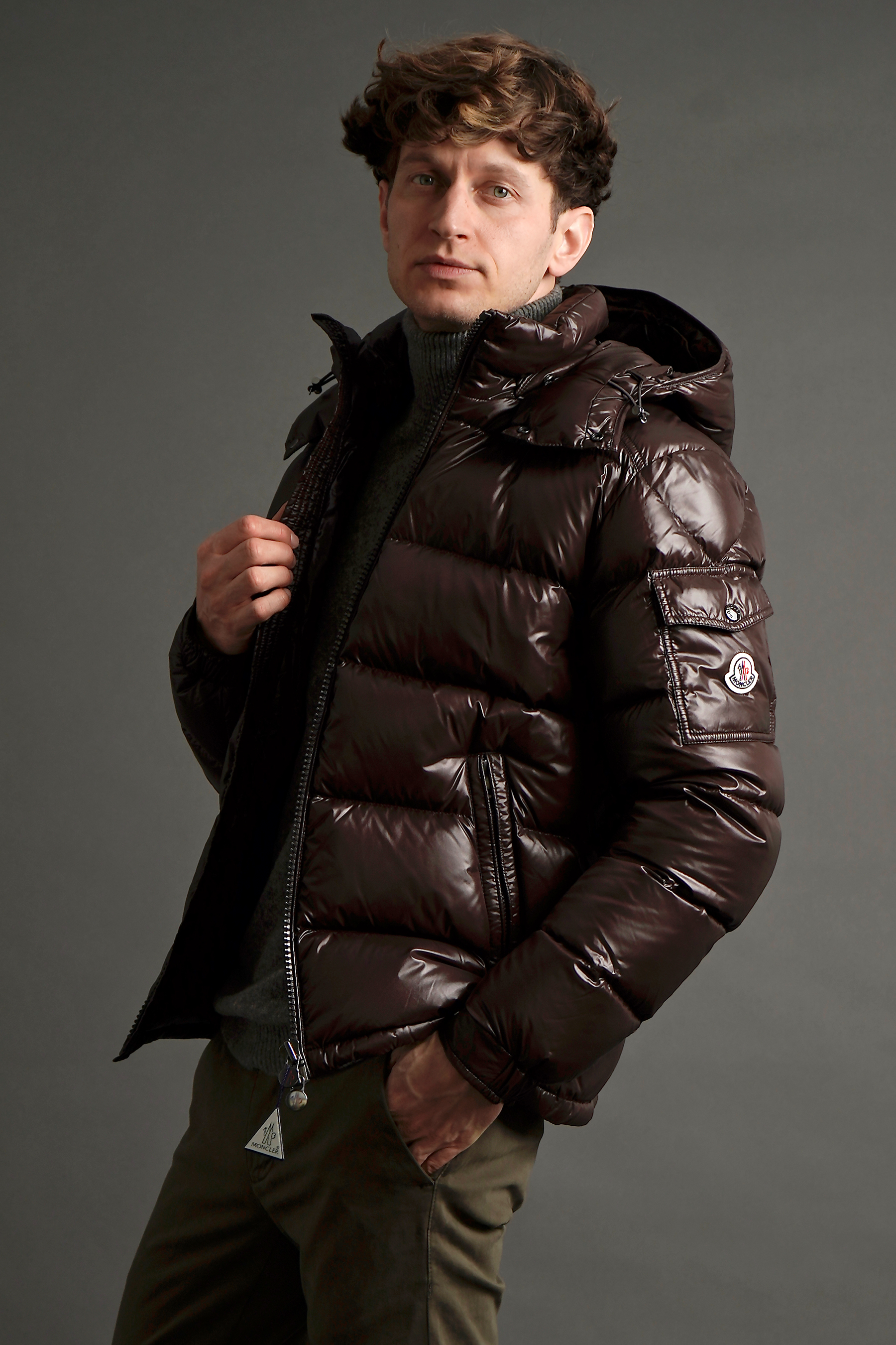 MONCLER Maya Nylon Laqué Down Jacket