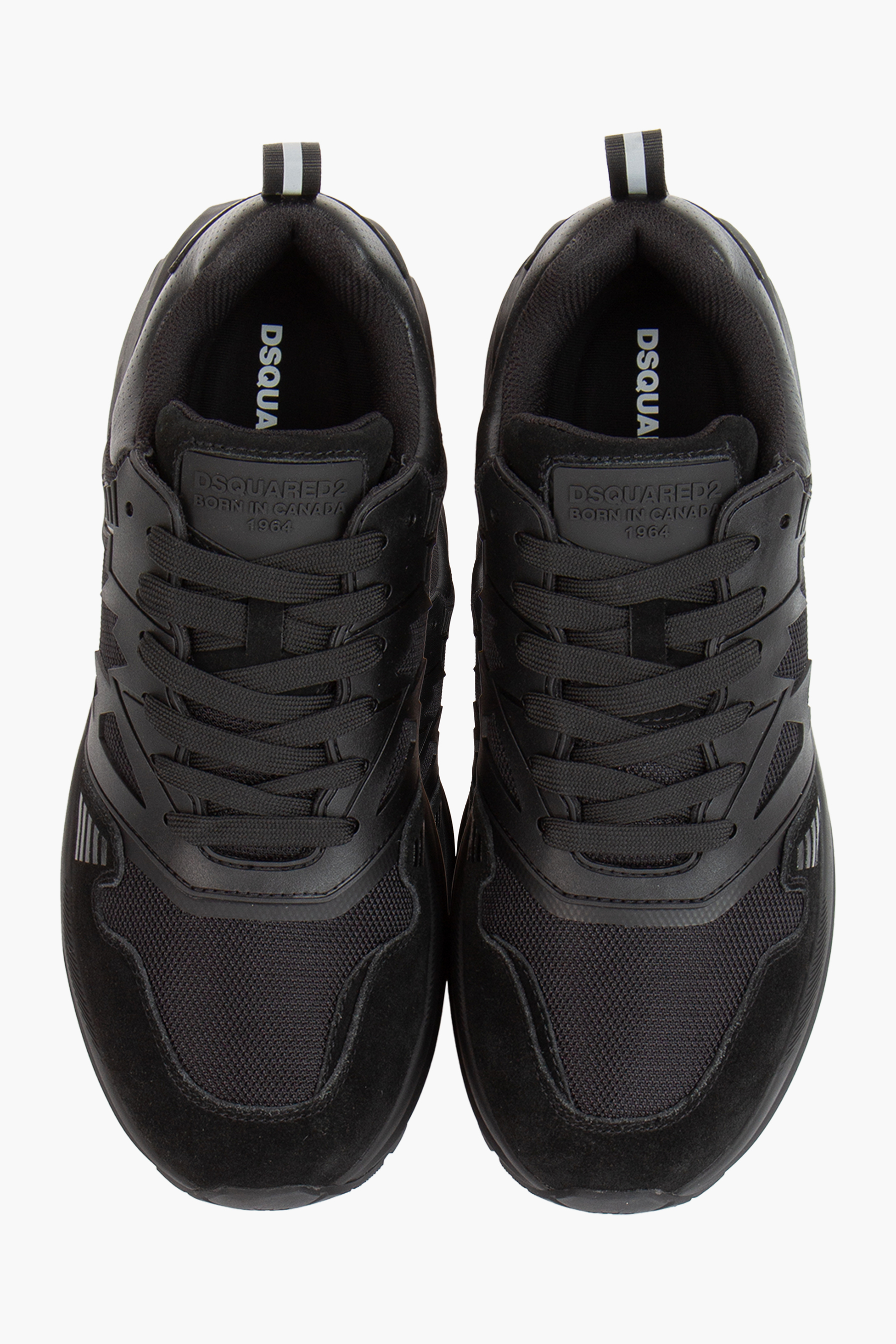 DSQUARED2 Low Top Mesh & Suede Sneakers Dash