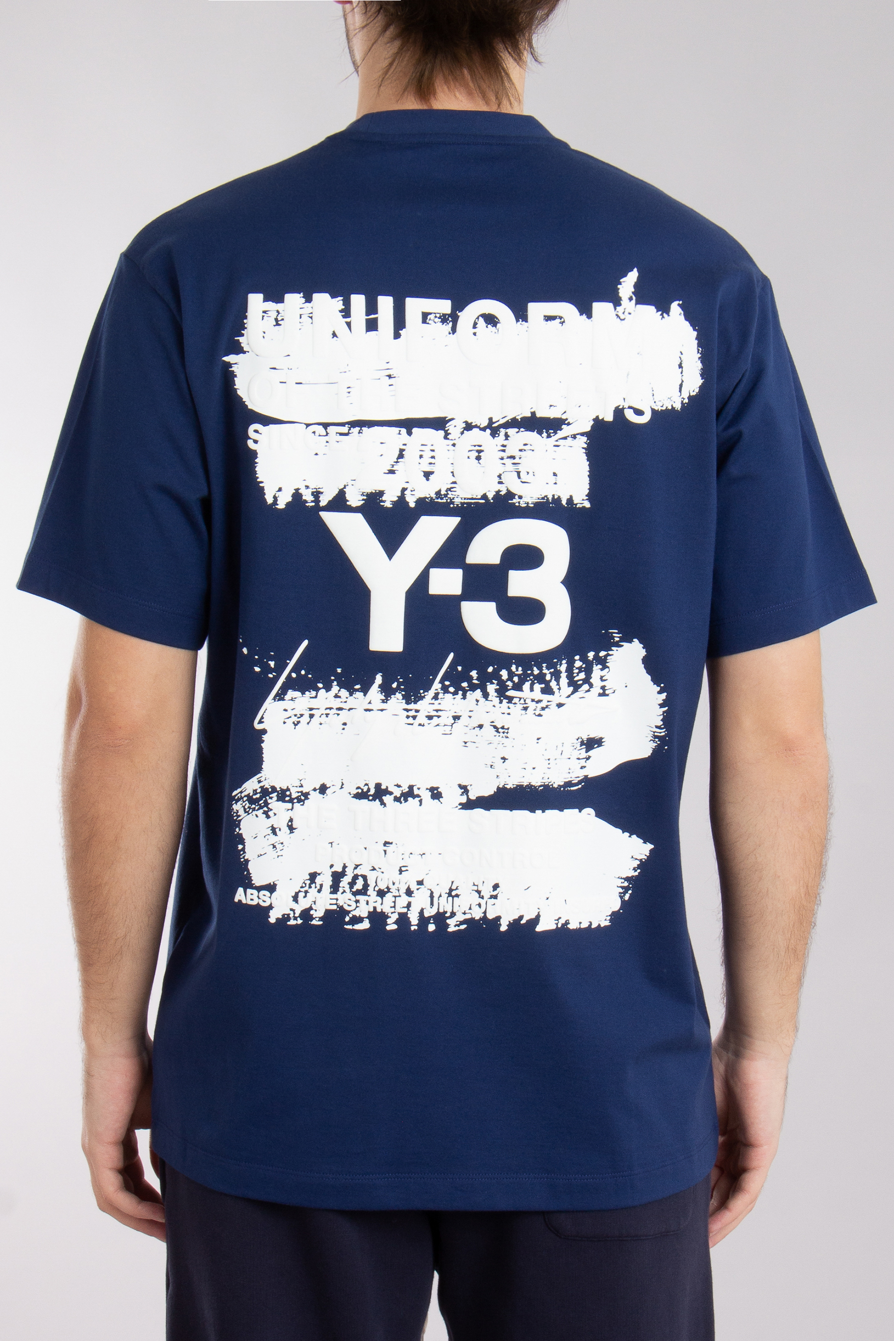 Y-3 U Graphic Print Cotton Jersey T-Shirt