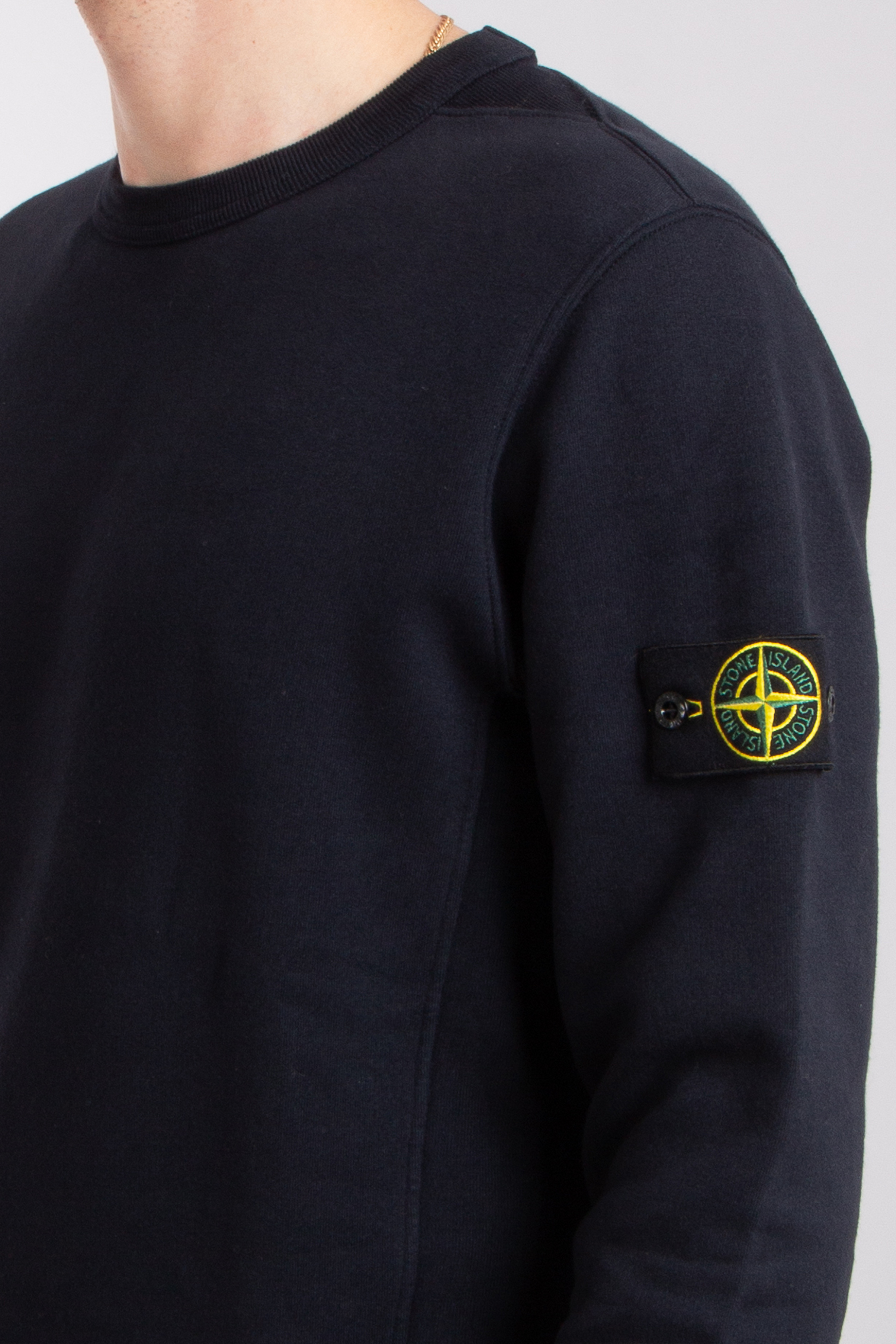 STONE ISLAND Brushed Organic Cotton Fleece Sweatshirt