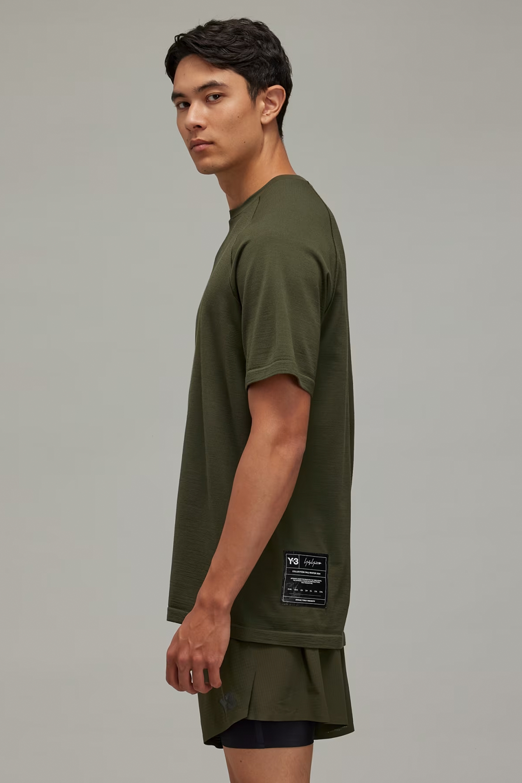 Y-3 Recycled Polyester-Wool Blend Running T-Shirt