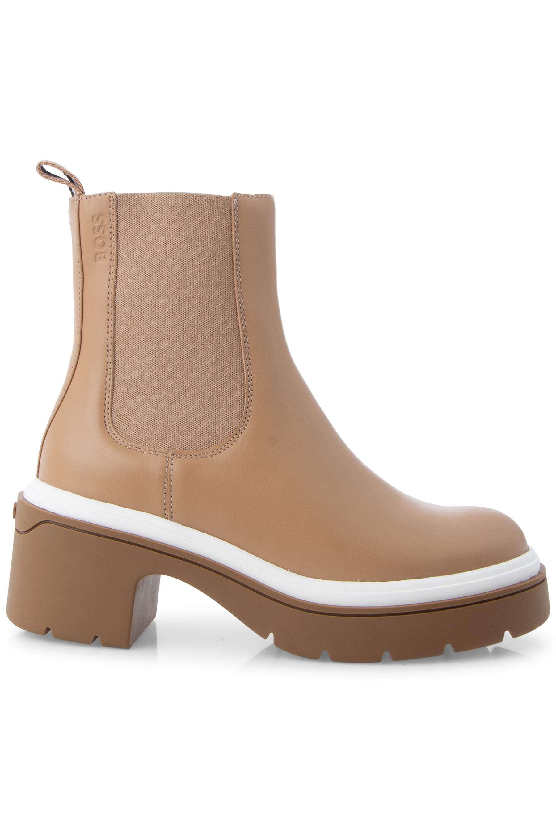 BOSS Cow Leather Chelsea Boots Carol