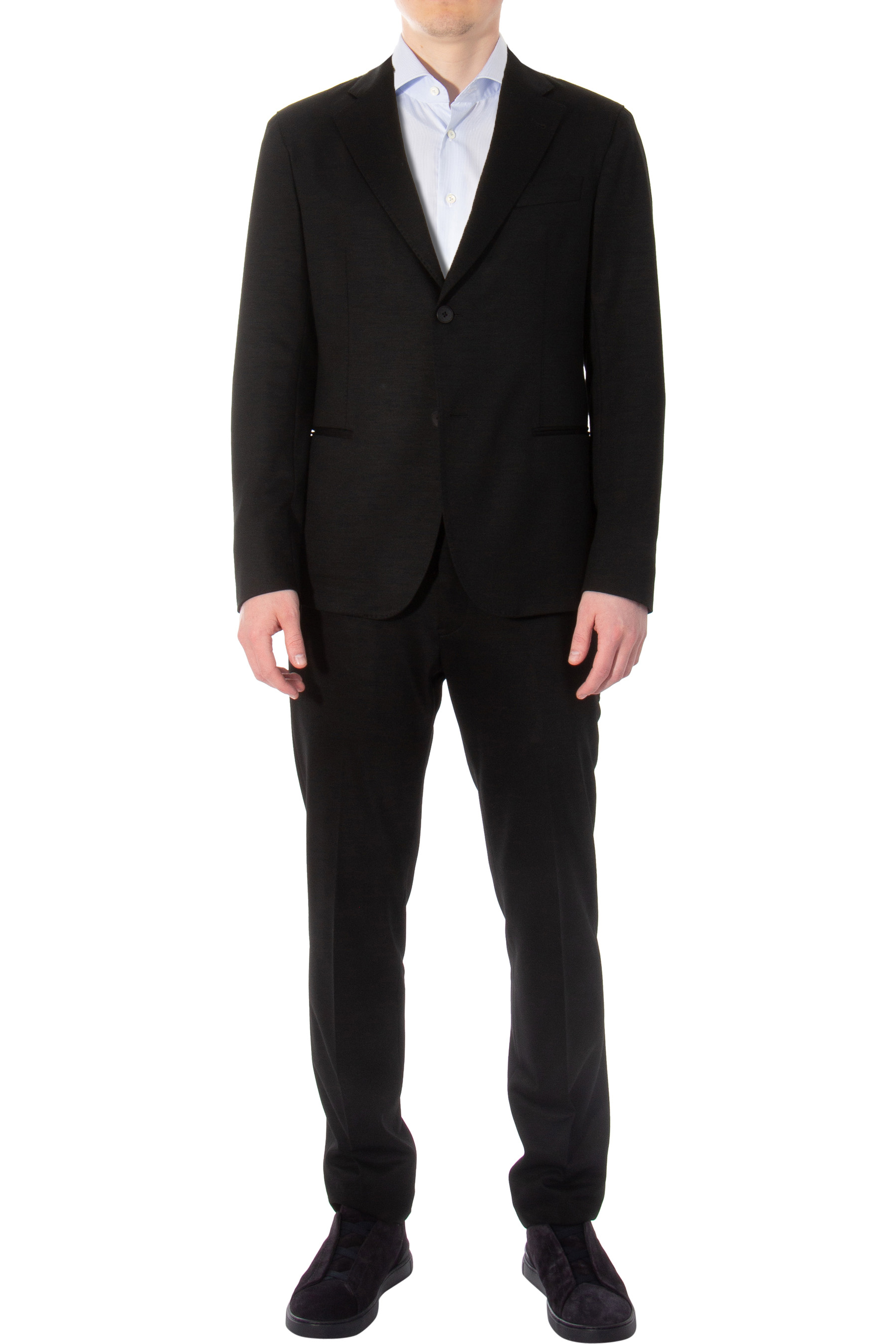 EMPORIO ARMANI Lyocell-Virgin Wool Blend Suit City Line