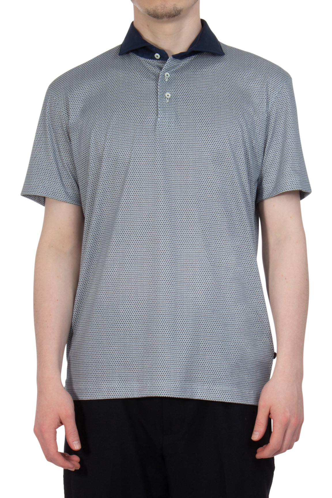 VAN LAACK Micro Pattern Polo Shirt Peso