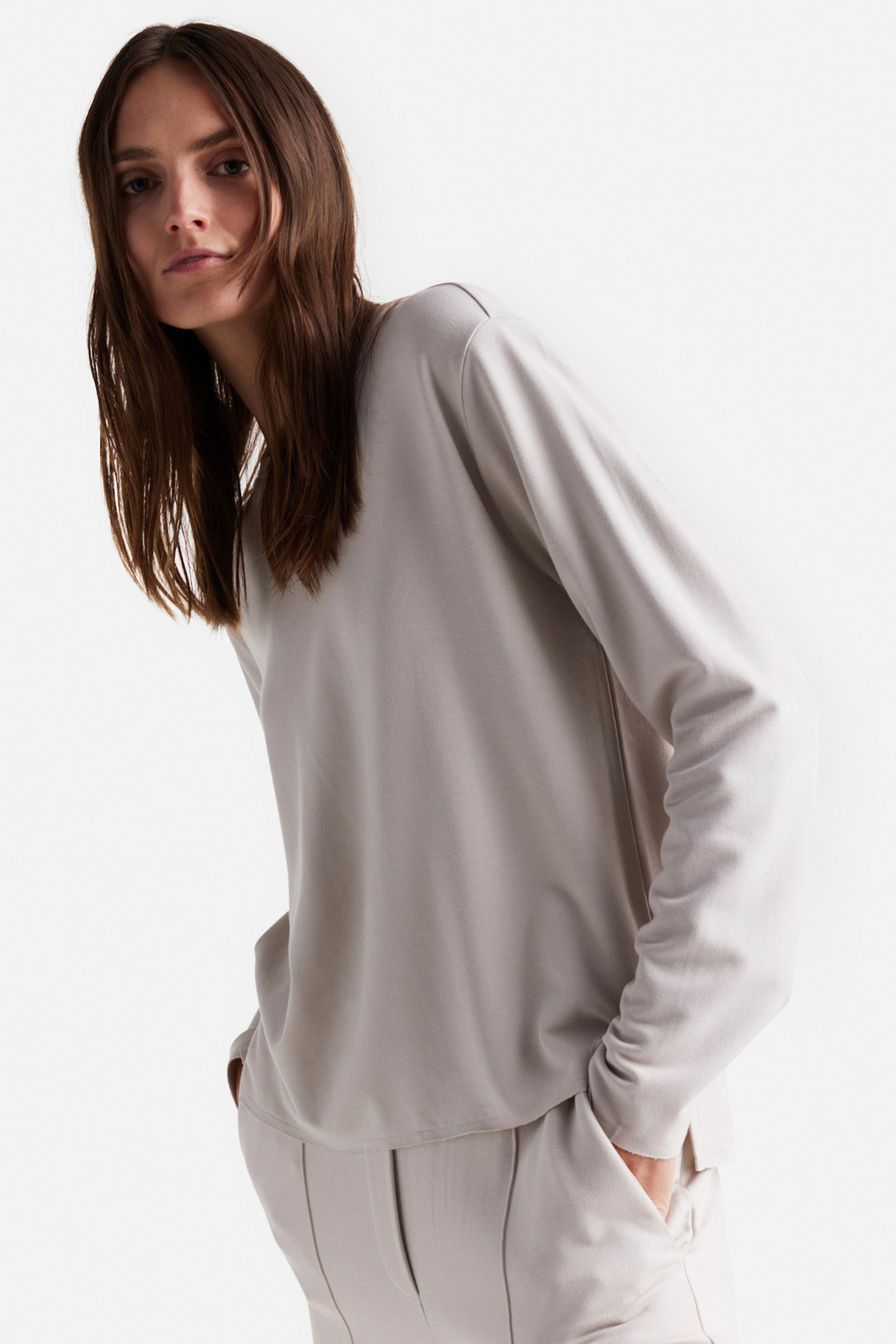 IHEART Viscose Stretch Sweatshirt Violettene