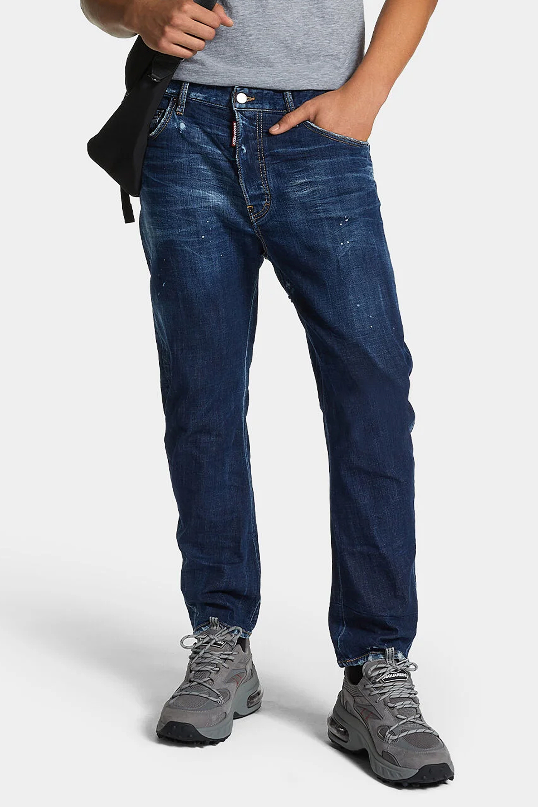 DSQUARED2 Perfect Clean Wash Cotton Stretch Denim Bro Jeans