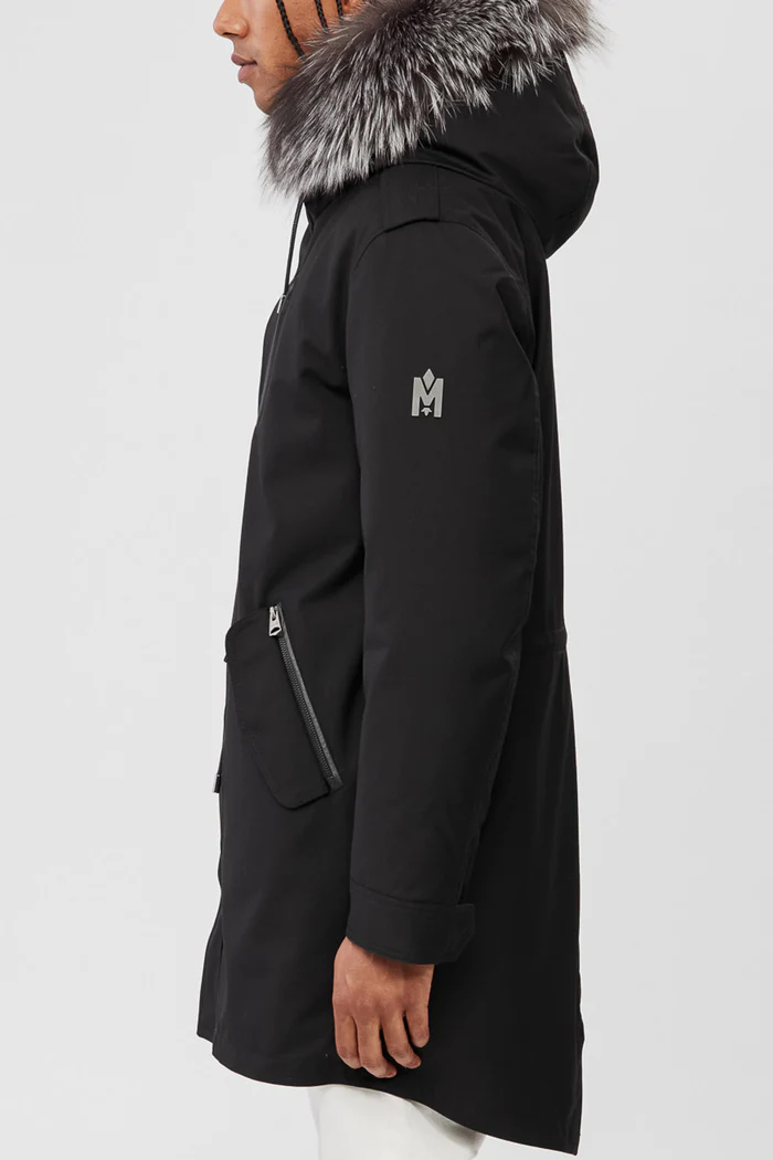 MACKAGE Hooded Fur-Lined Twill Parka X