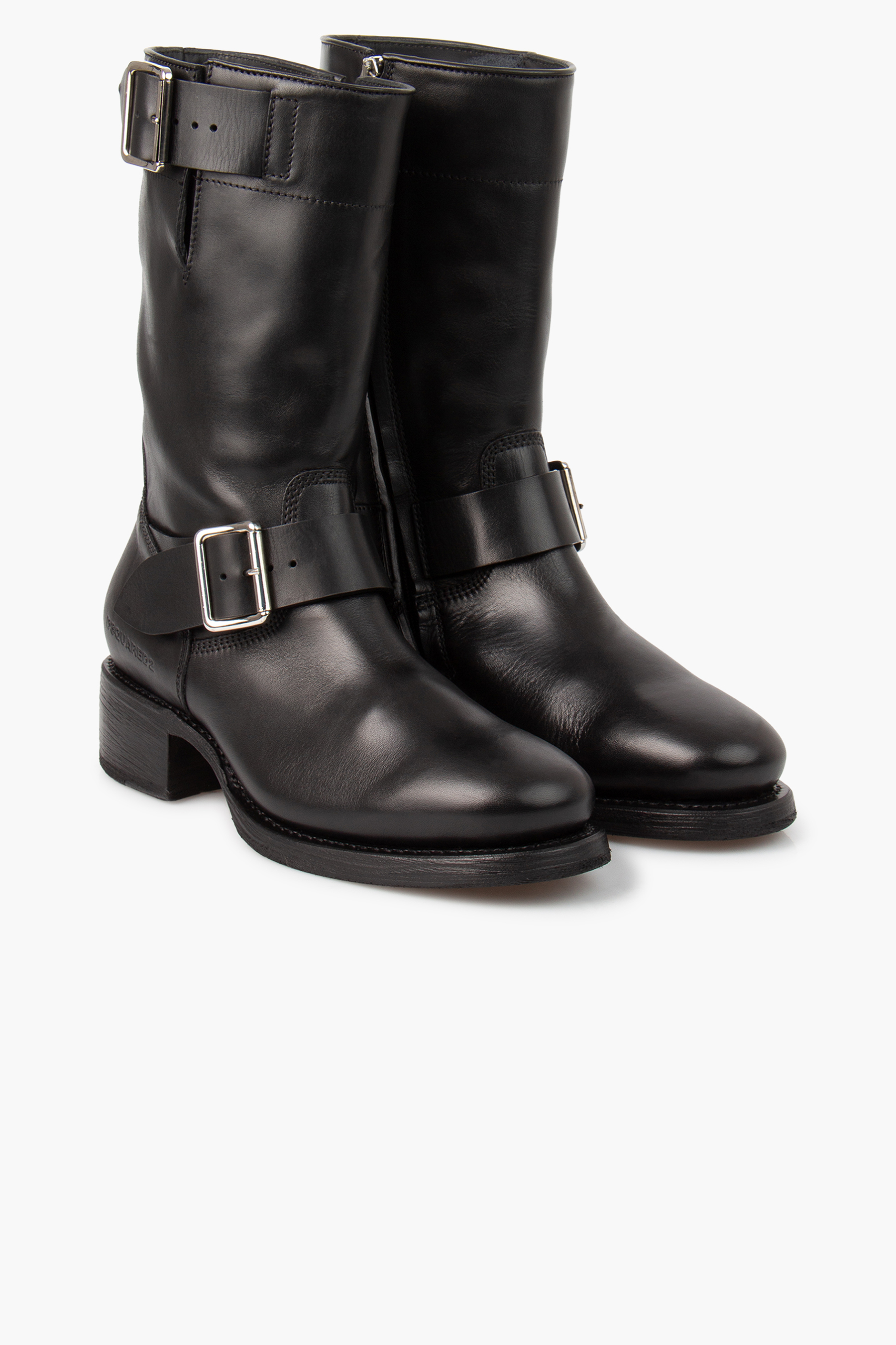 DSQUARED2 Leather Biker Boots Harley