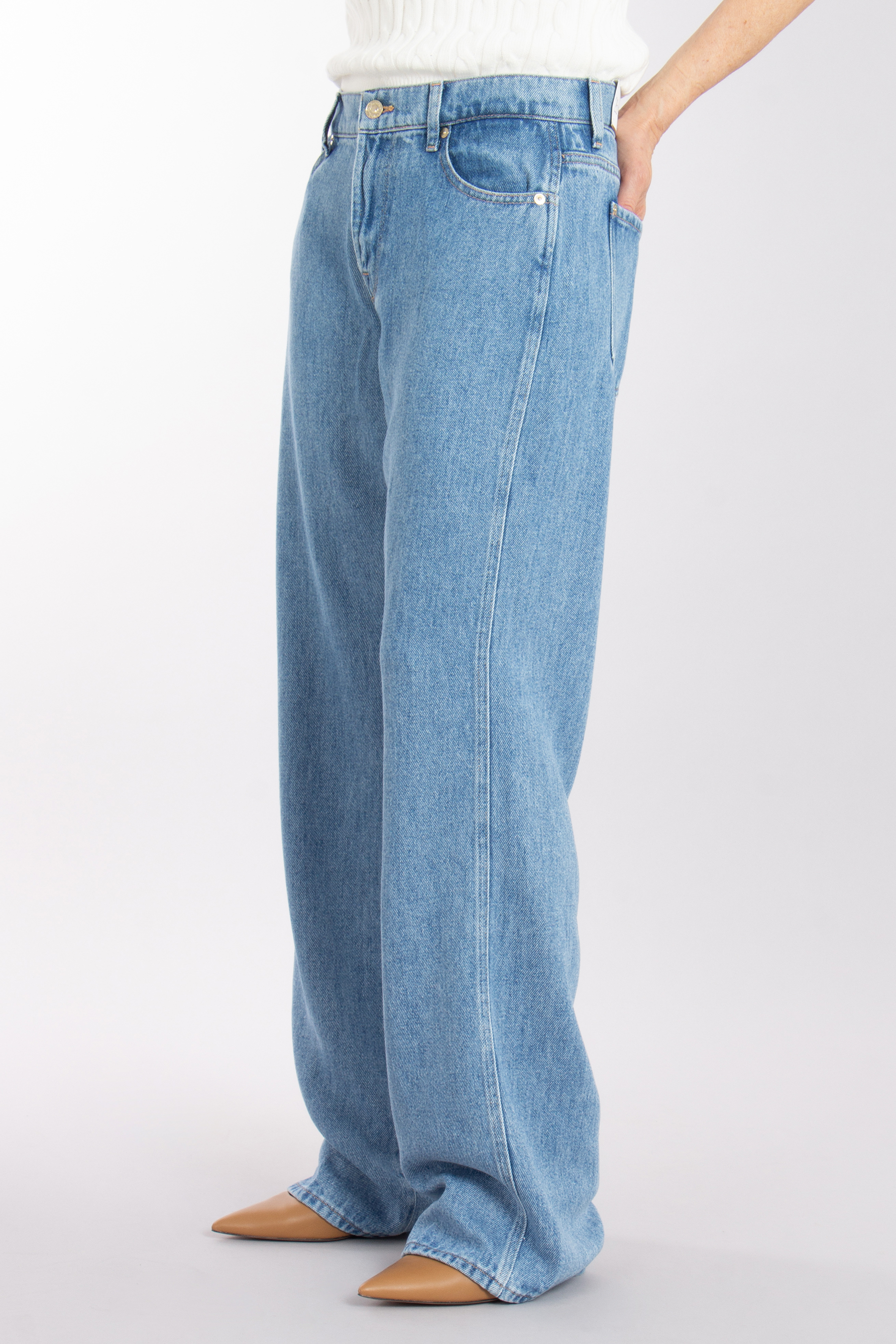 7 FOR ALL MANKIND Straight Lyocell Jeans Tess Trouser