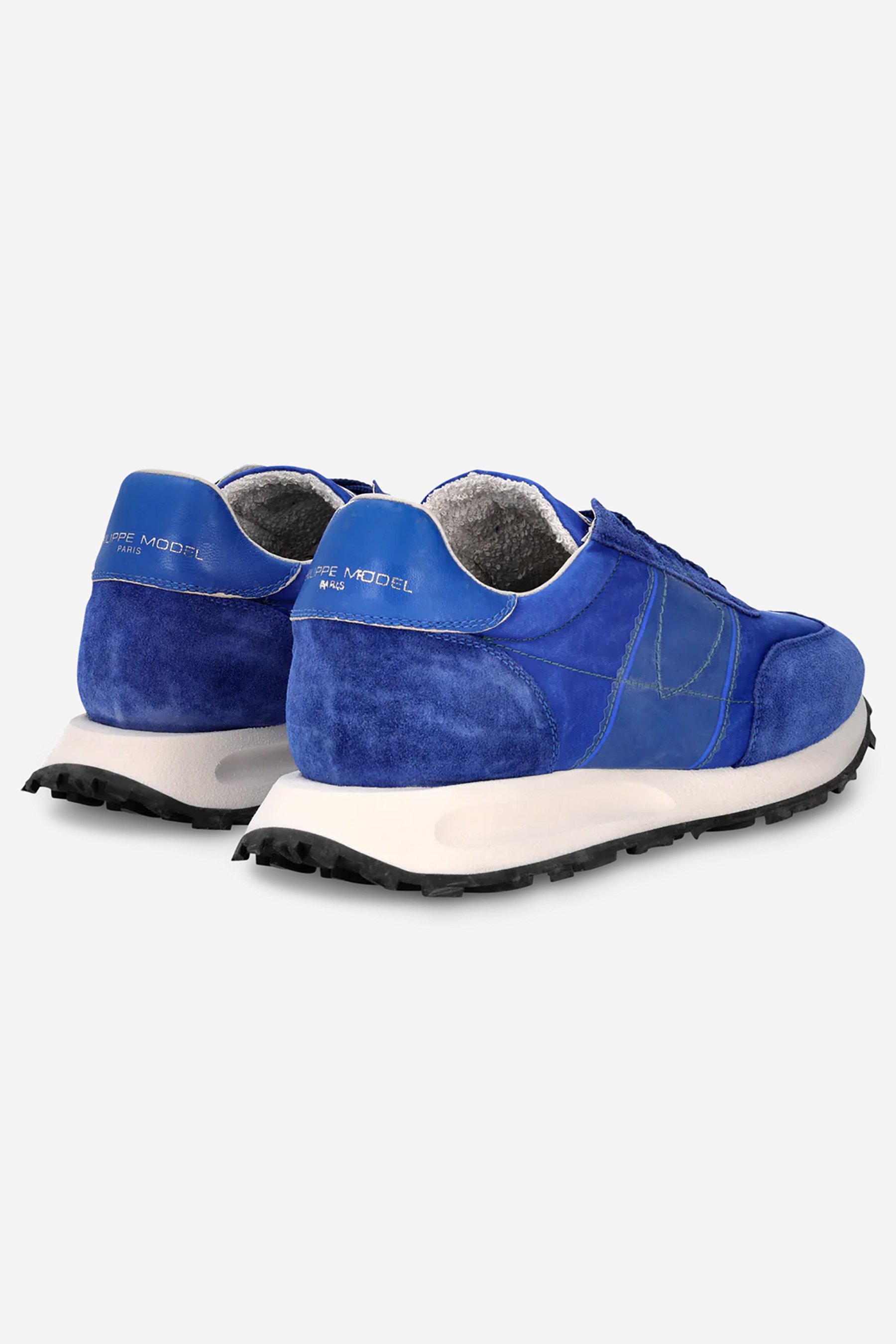 PHILIPPE MODEL Technical Fabric & Suede Running Sneakers Tour Low