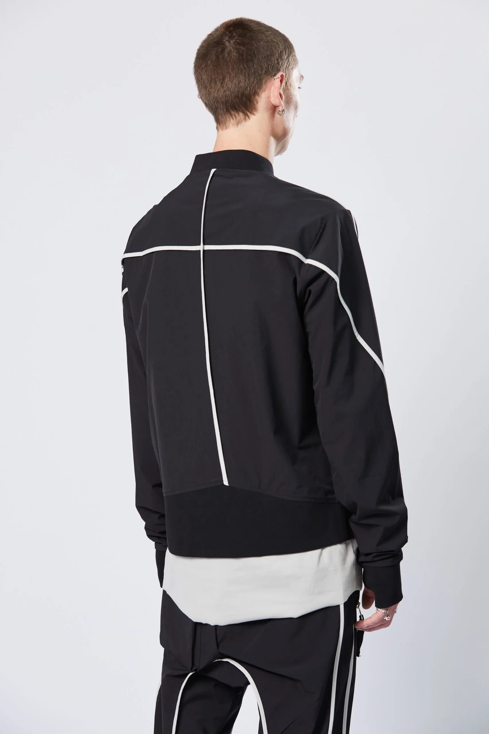 THOM KROM Nylon Stretch Bomber Jacket 