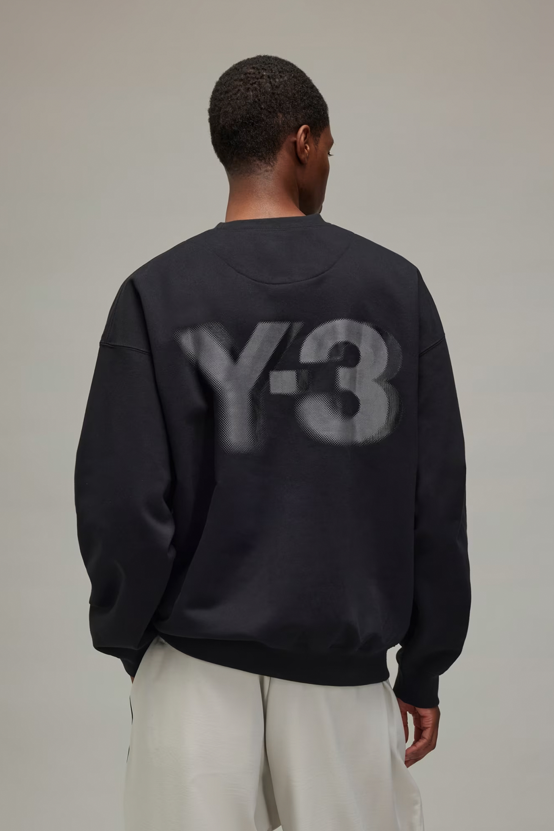 Y-3 Printed Cotton Blend French Terry Sweatshirt