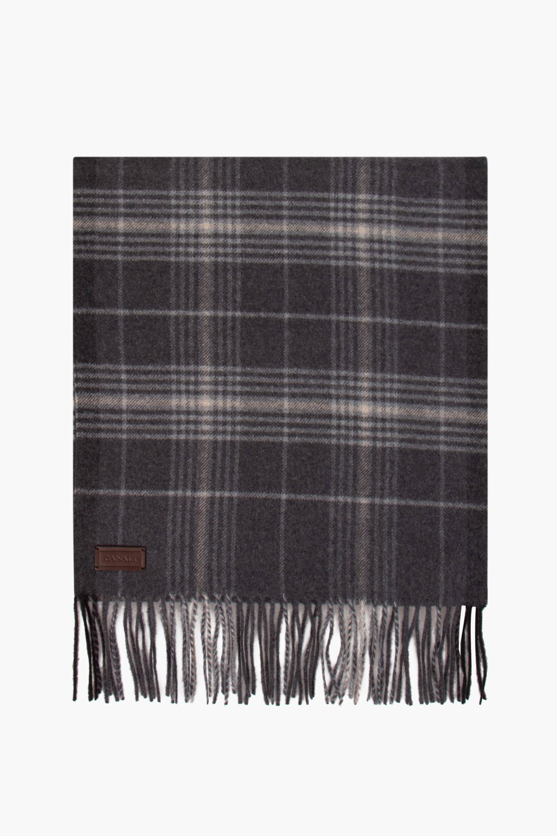 CANALI Checked Virgin Wool Scarf