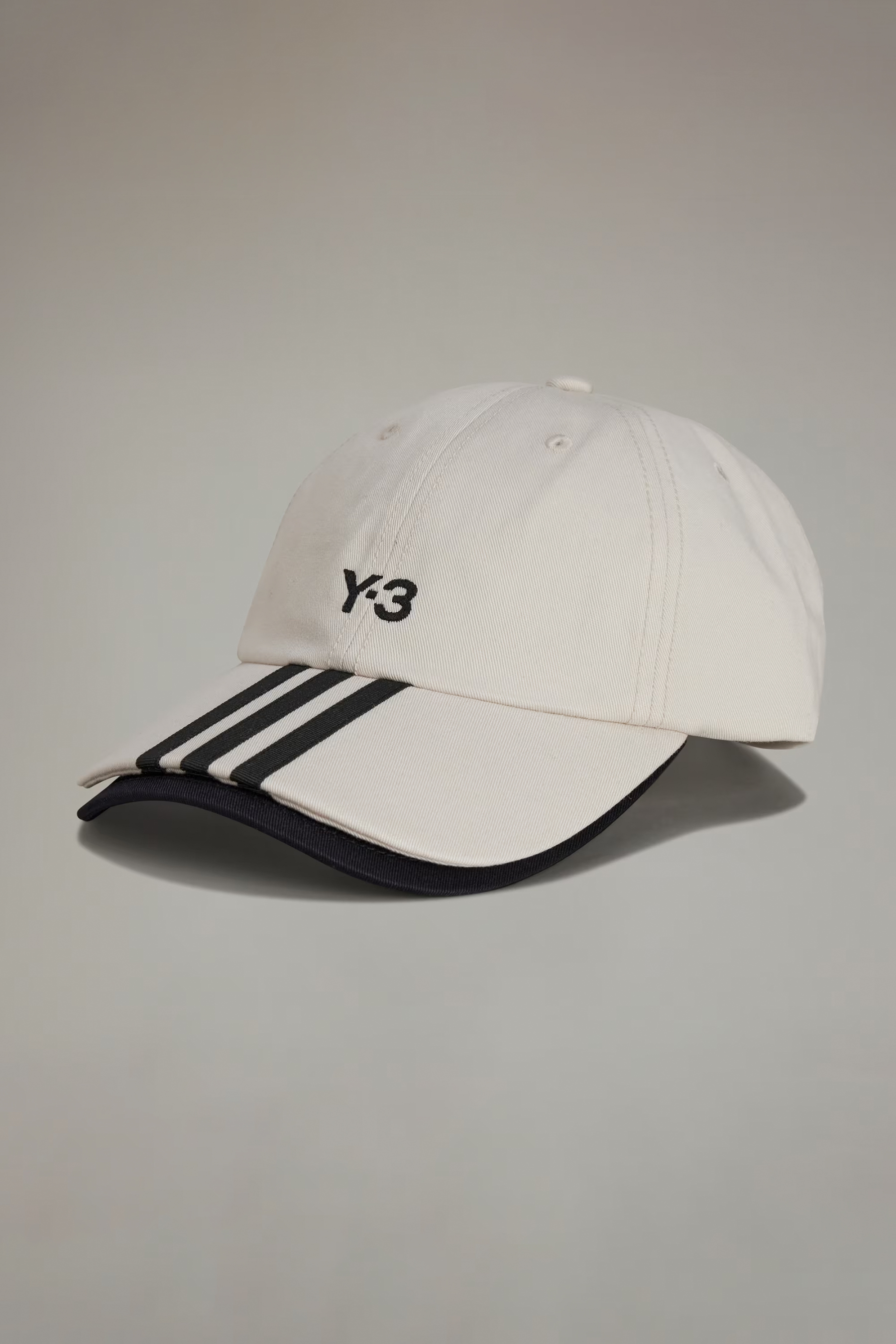 Y-3 3-Stripes Cotton Twill Cap