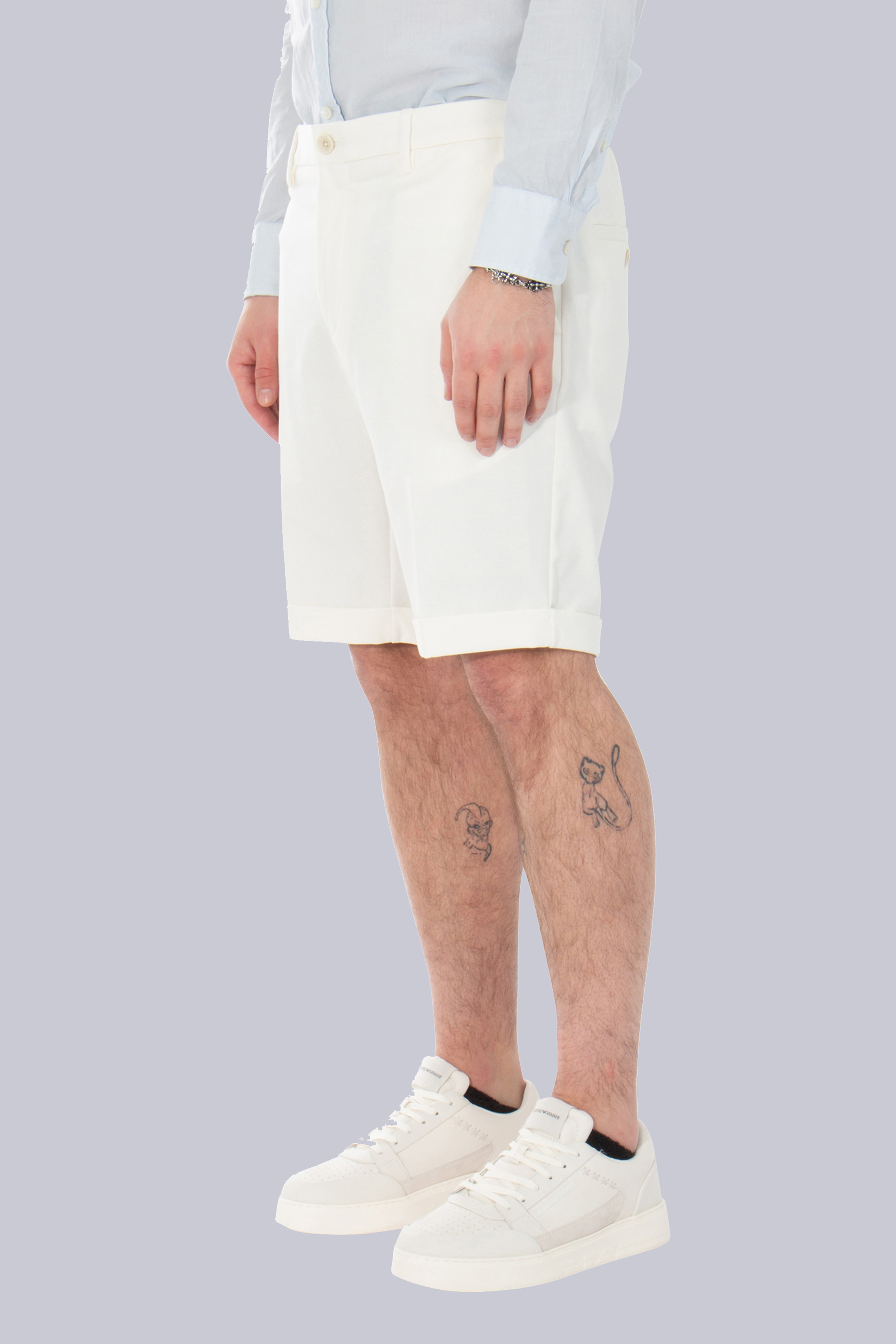 GTA Slim Fit Cotton-Nylon Stretch Shorts Davide Short