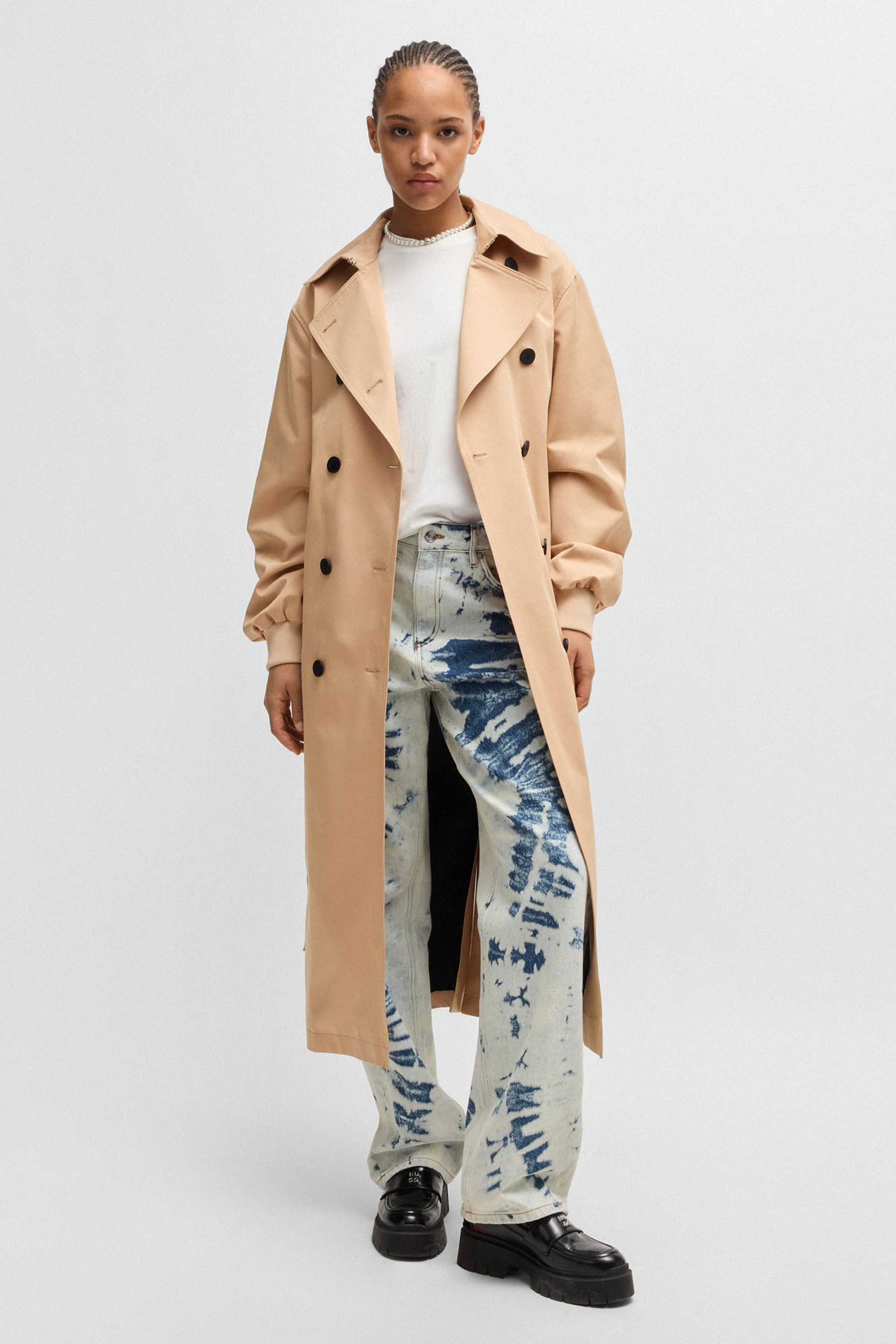 HUGO Oversized Cotton Trenchcoat Malasa