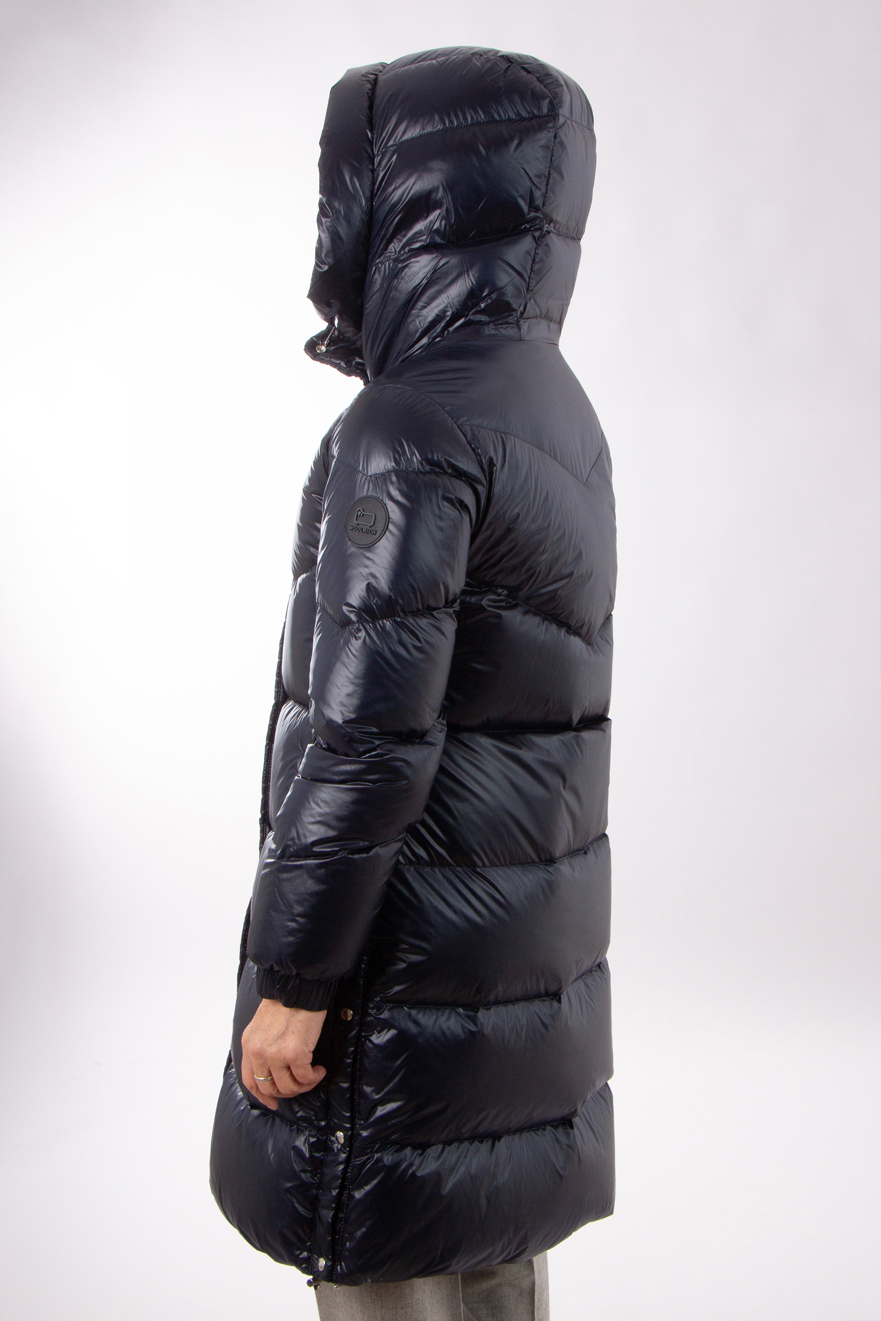 WOOLRICH Hooded Nylon Aliquippa Long Puffer Jacket