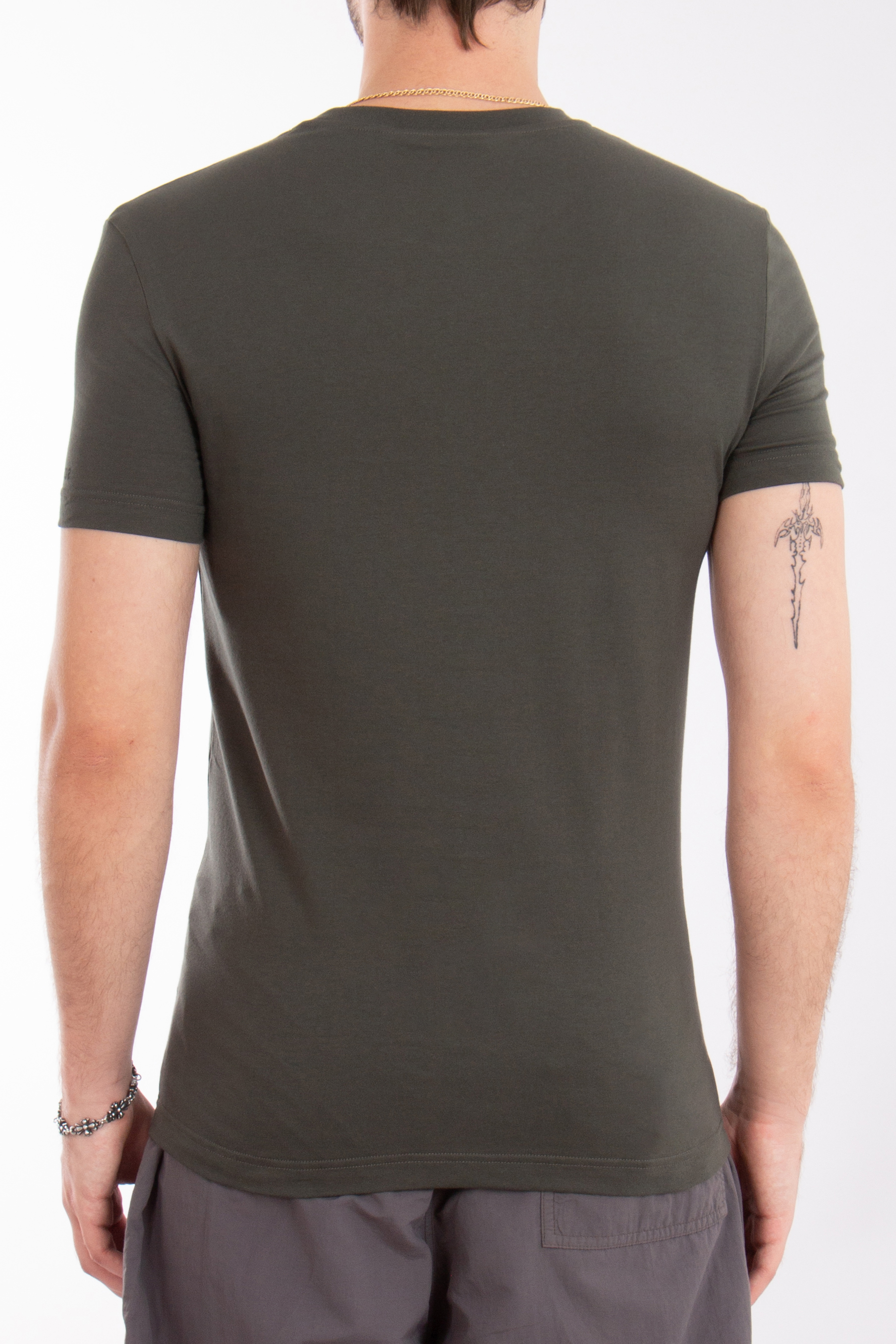 DSQUARED2 Round Neck Cotton Stretch T-Shirt