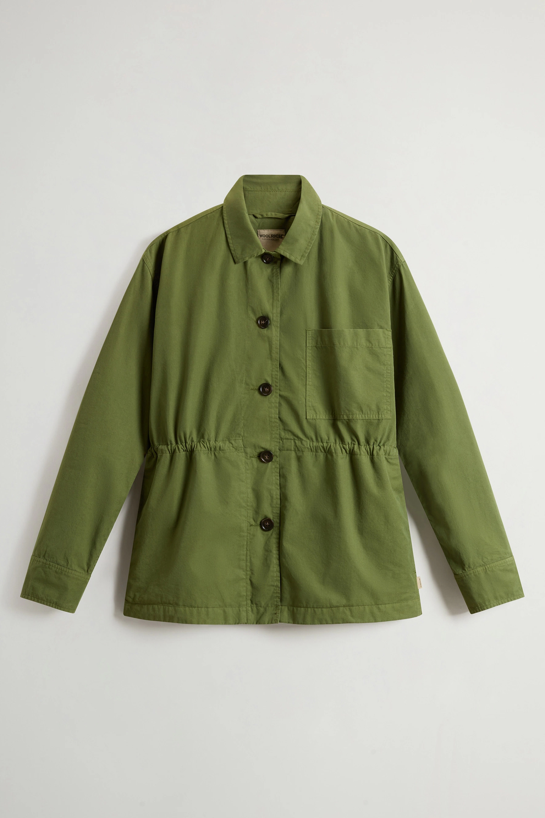 WOOLRICH Comfort Fit Cotton Gabardine Overshirt