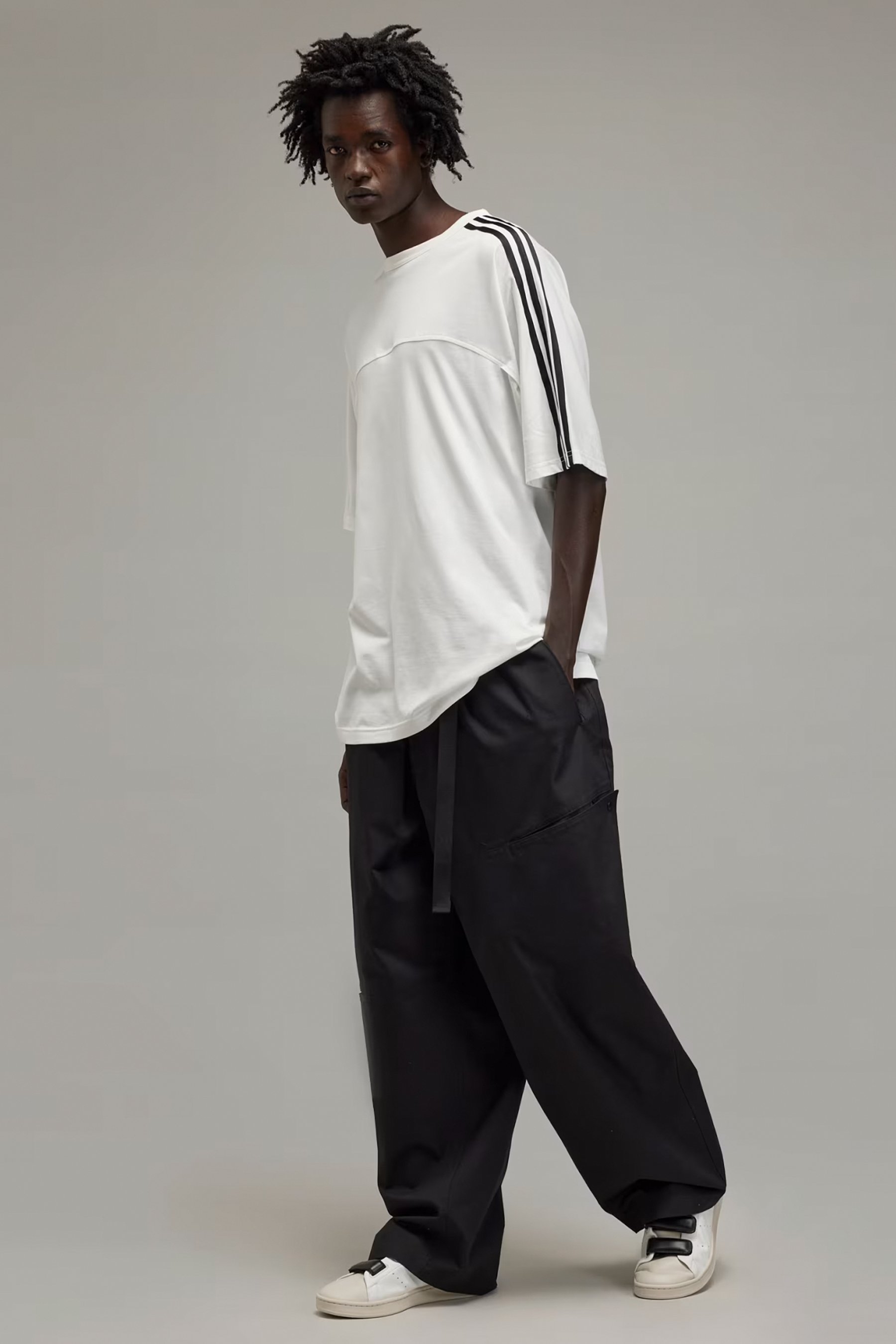 Y-3 3-Stripes Cotton Jersey T-Shirt