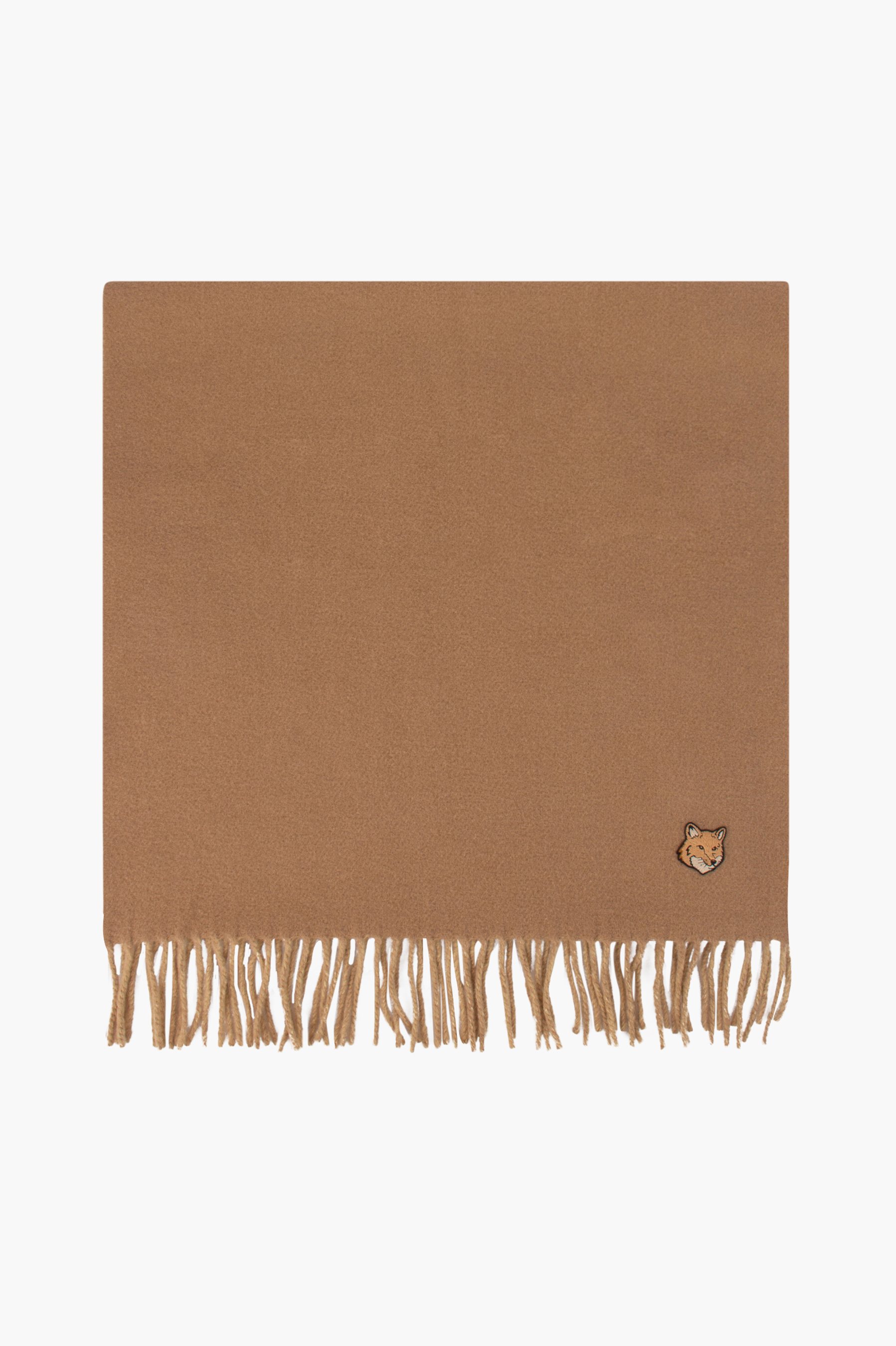 MAISON KITSUNÉ Bold Fox Head Patch Virgin Wool Scarf