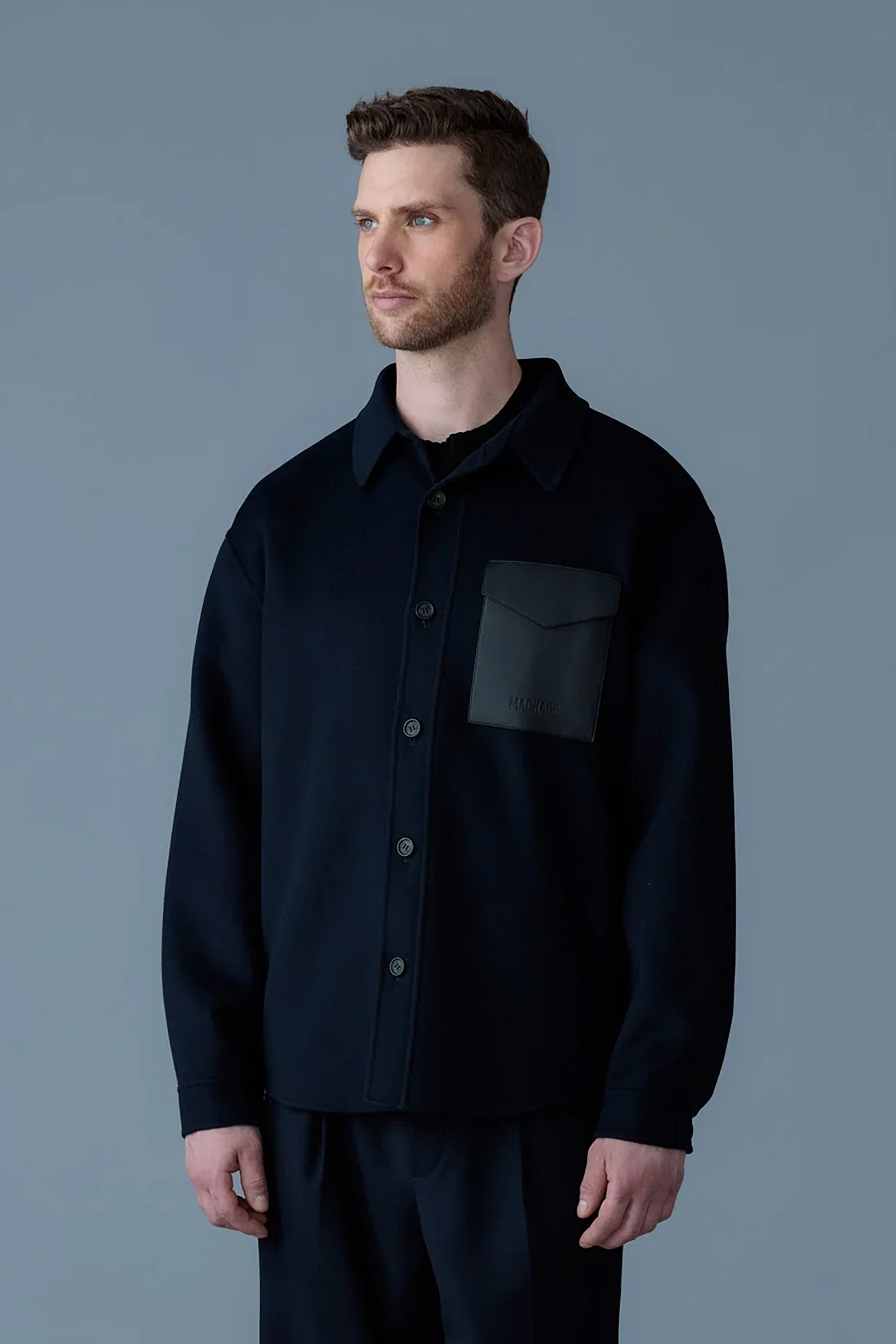 MACKAGE Doubleface Wool Overshirt Emmanuel