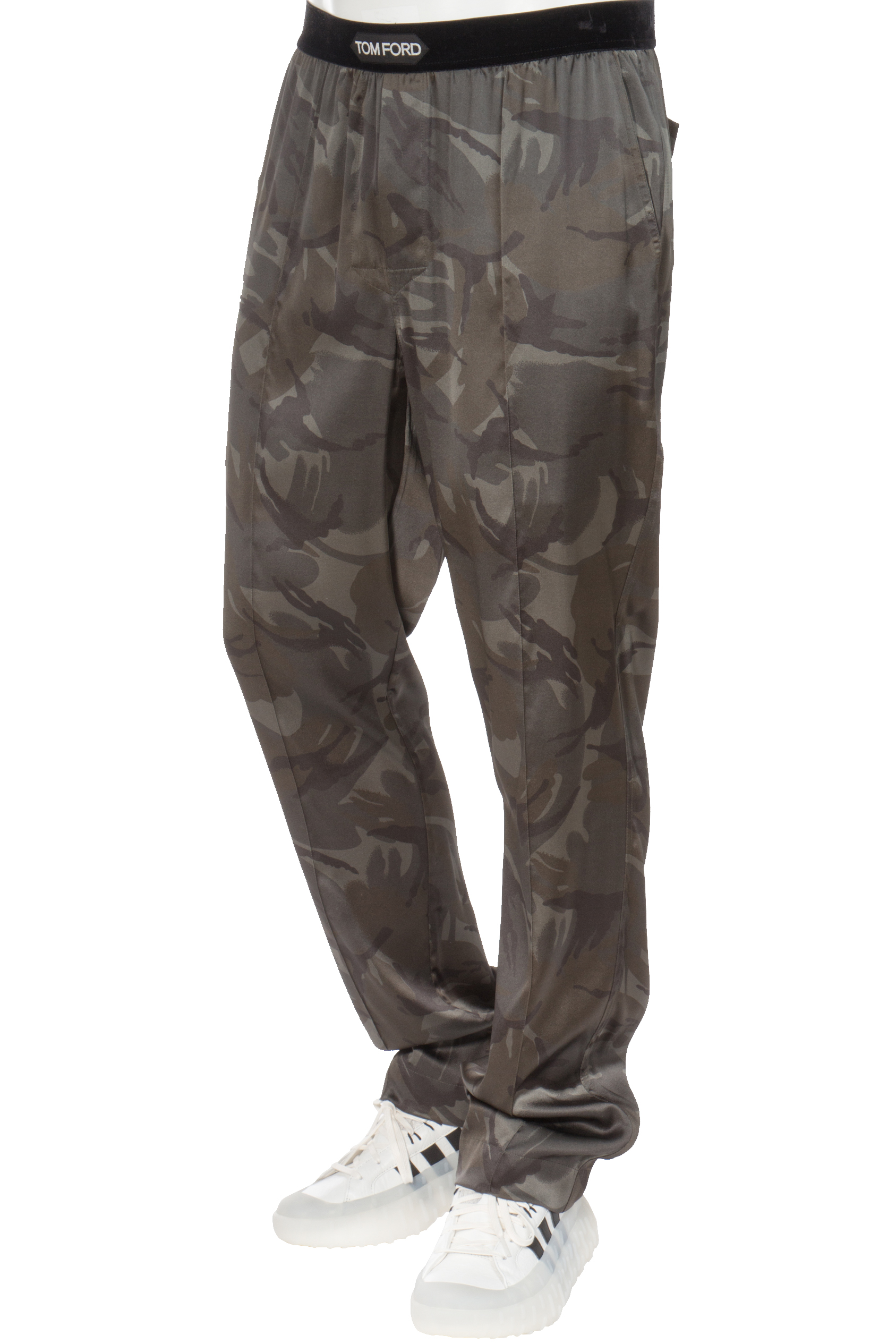 TOM FORD True Camo Print Silk Pajama Pants