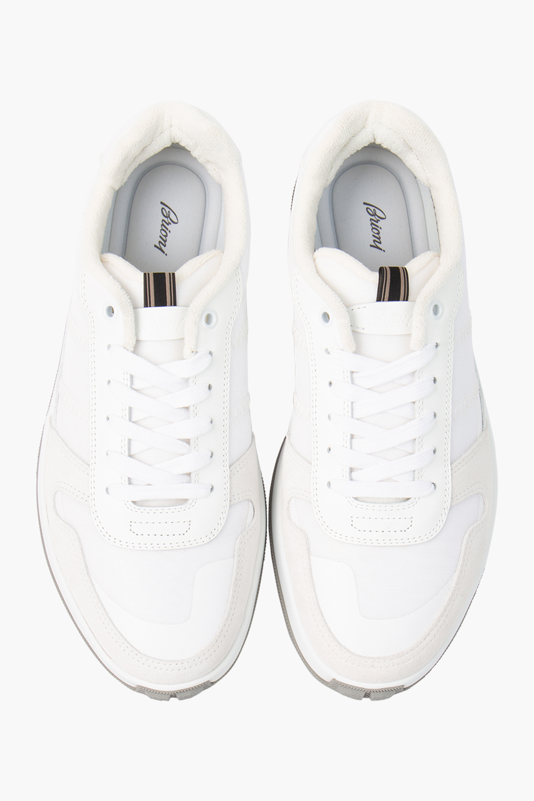 BRIONI Canvas & Leather Sneakers