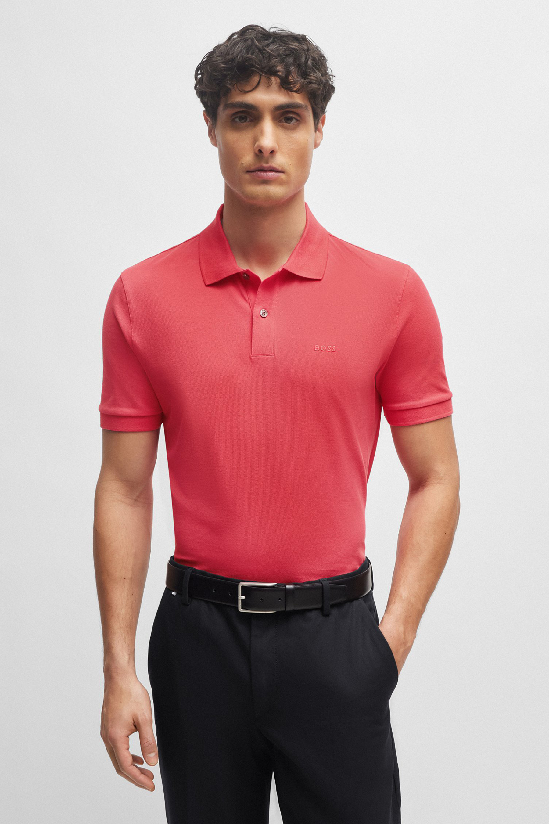 BOSS Pima Cotton Piqué Polo Shirt Pallas