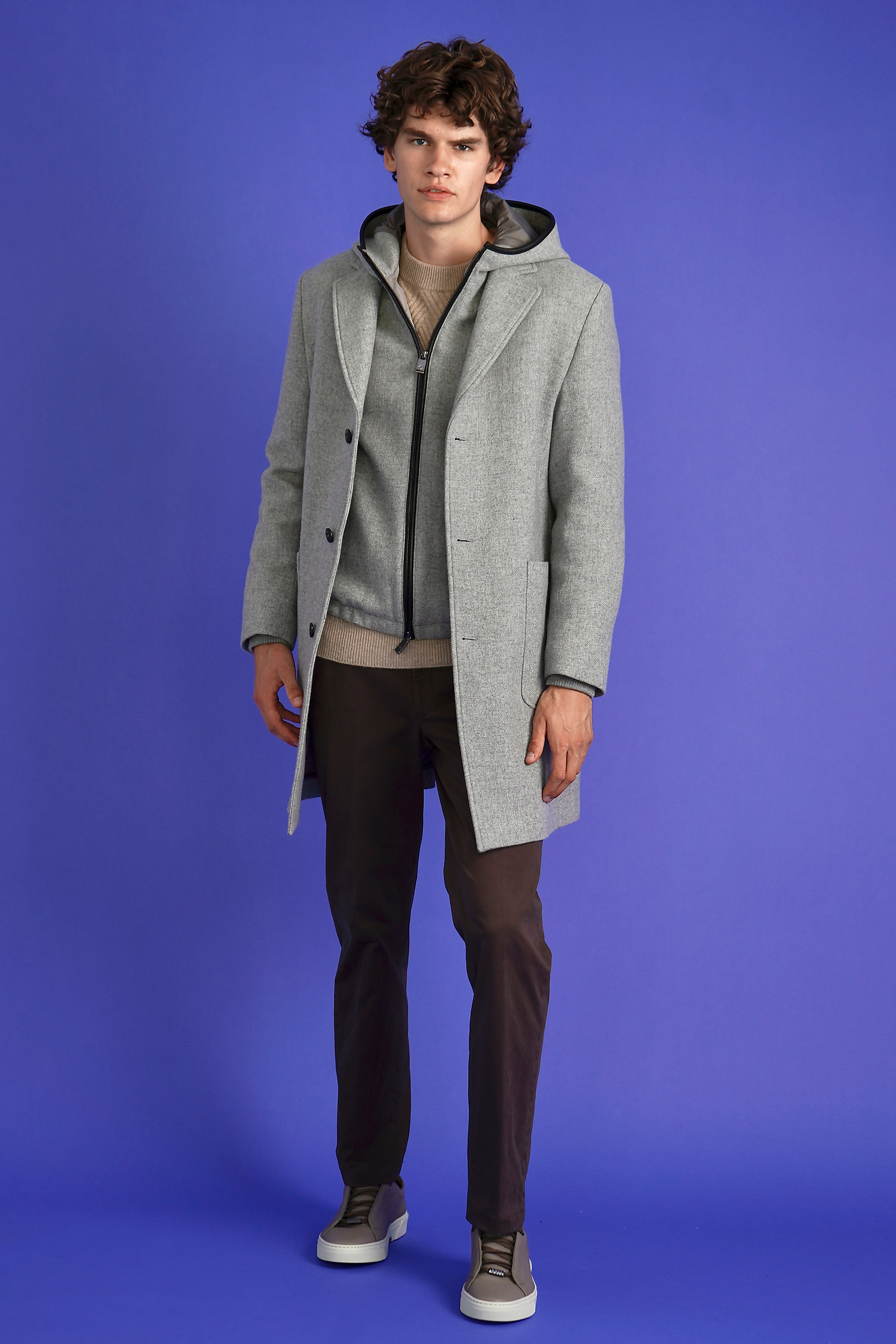 PAL ZILERI 3-in-1 Wool Blend Coat