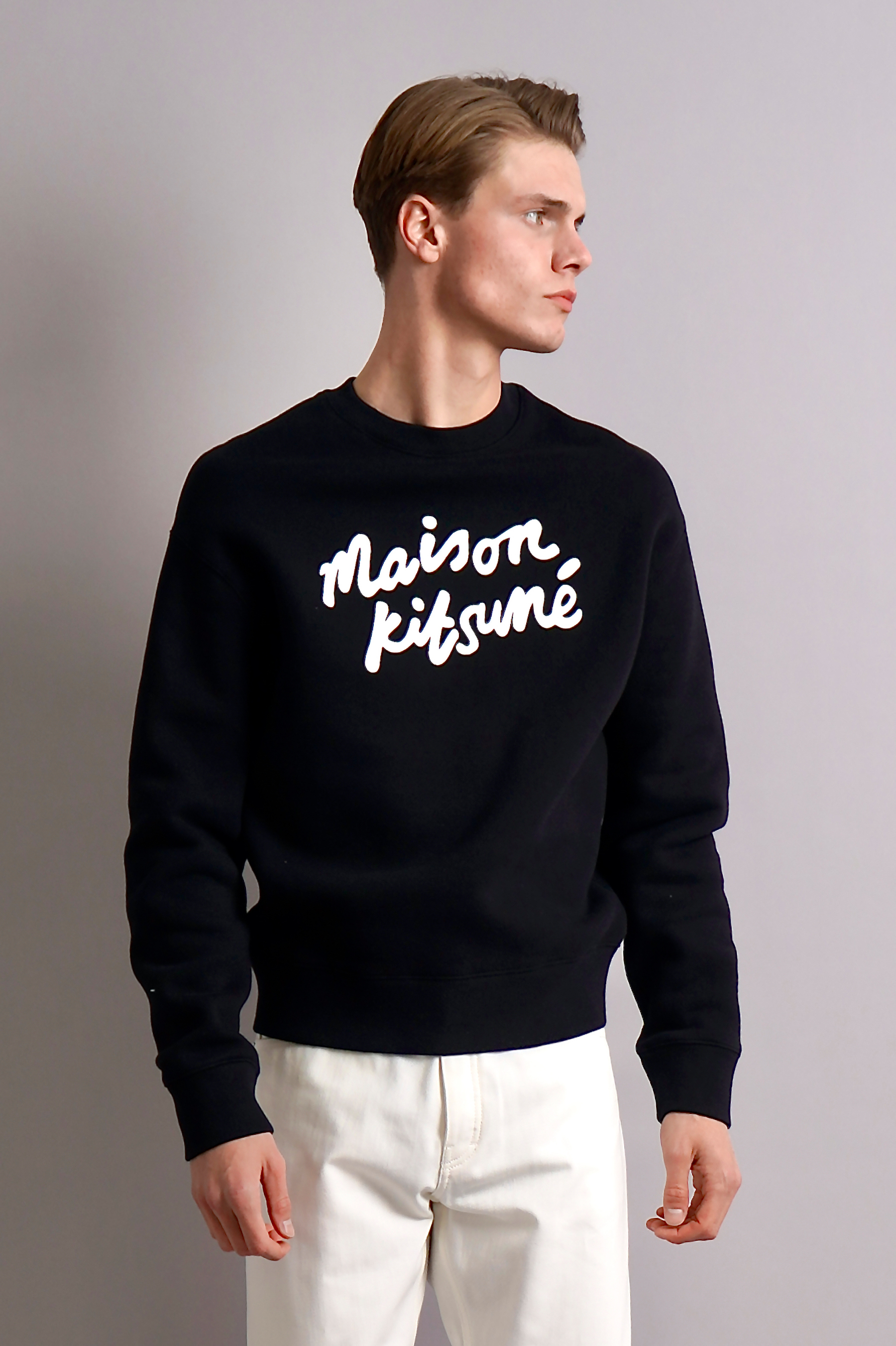 MAISON KITSUNÉ Handwriting Comfort Cotton Sweatshirt