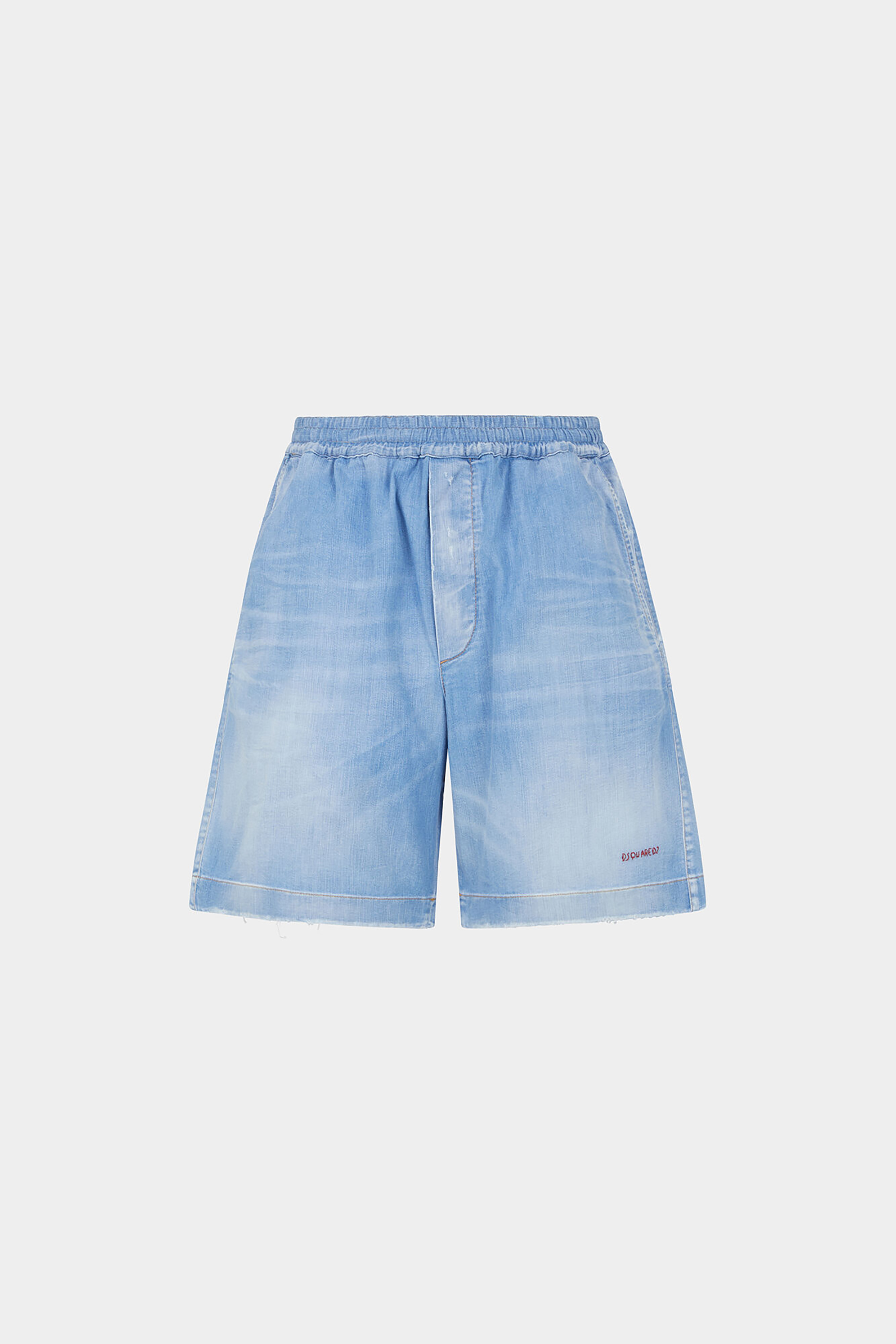 DSQUARED2 Light Wash Denim Stretch Boxer Shorts