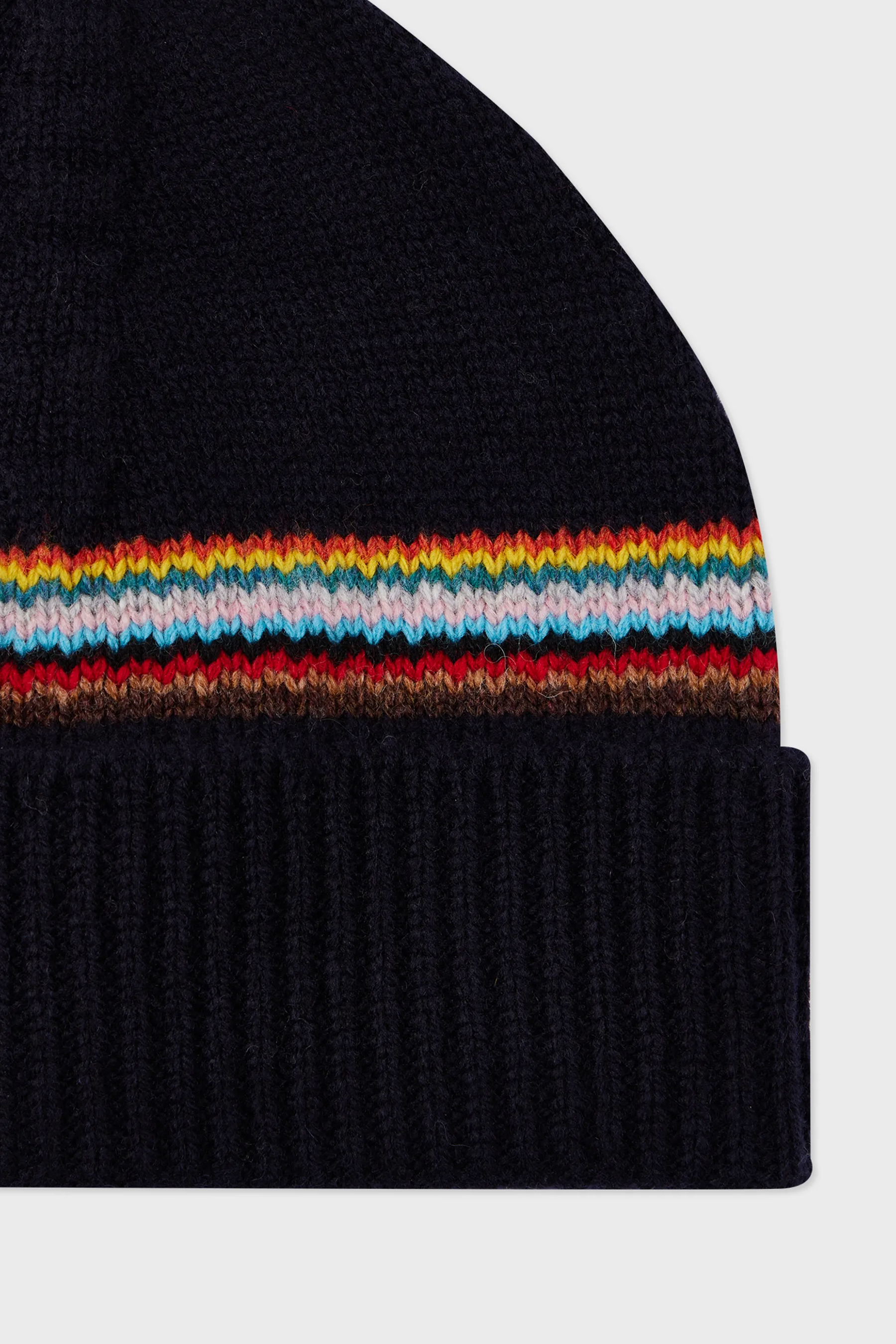 PAUL SMITH 'Signature Stripe' Block Lambswool Beanie