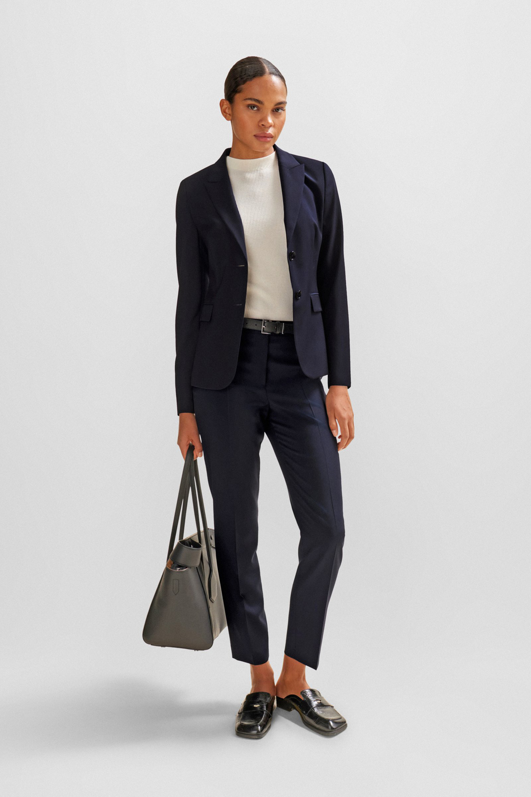 BOSS Regular Fit Virgin Wool Blazer Juleah