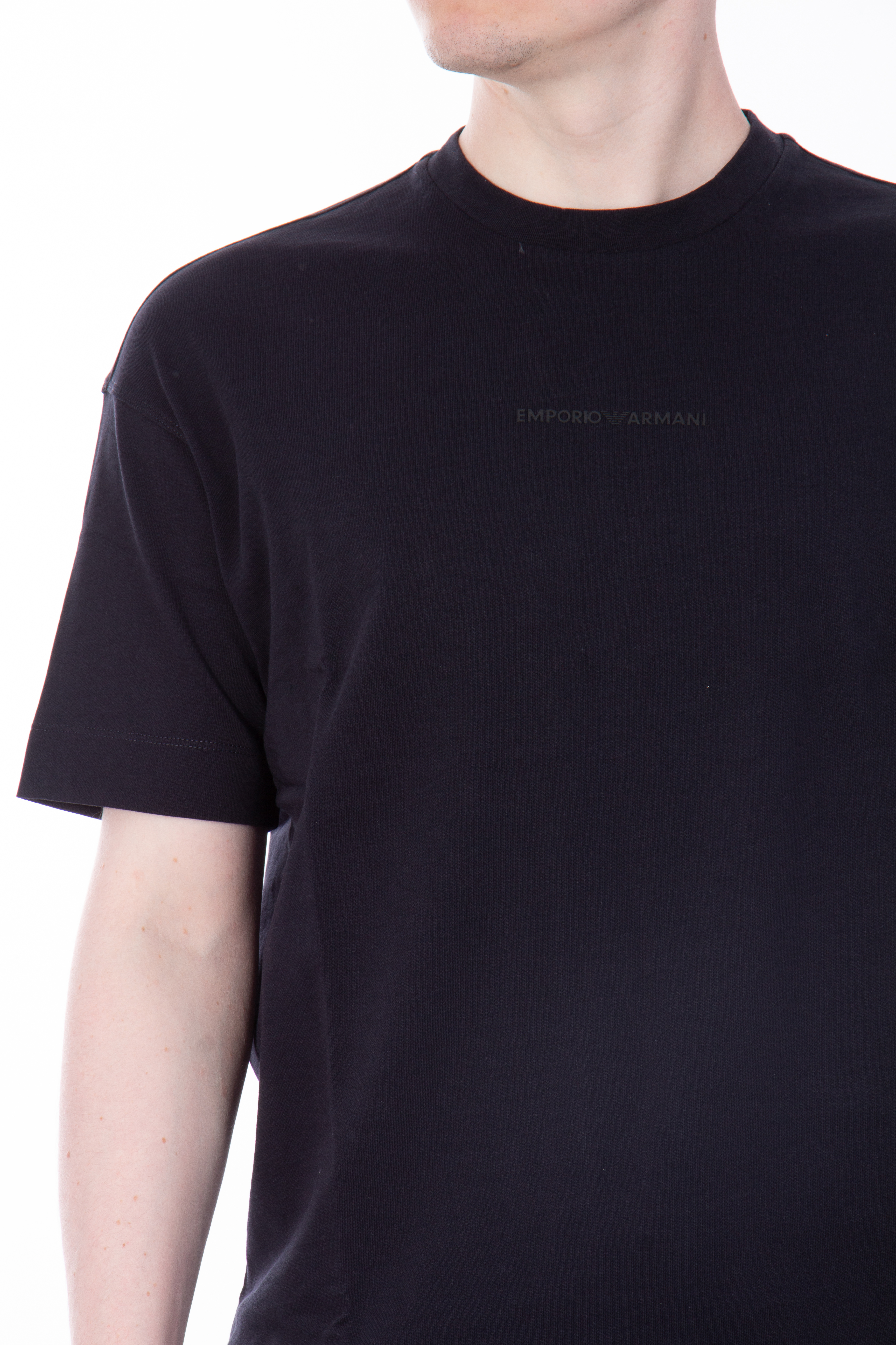 EMPORIO ARMANI Printed Cotton T-Shirt