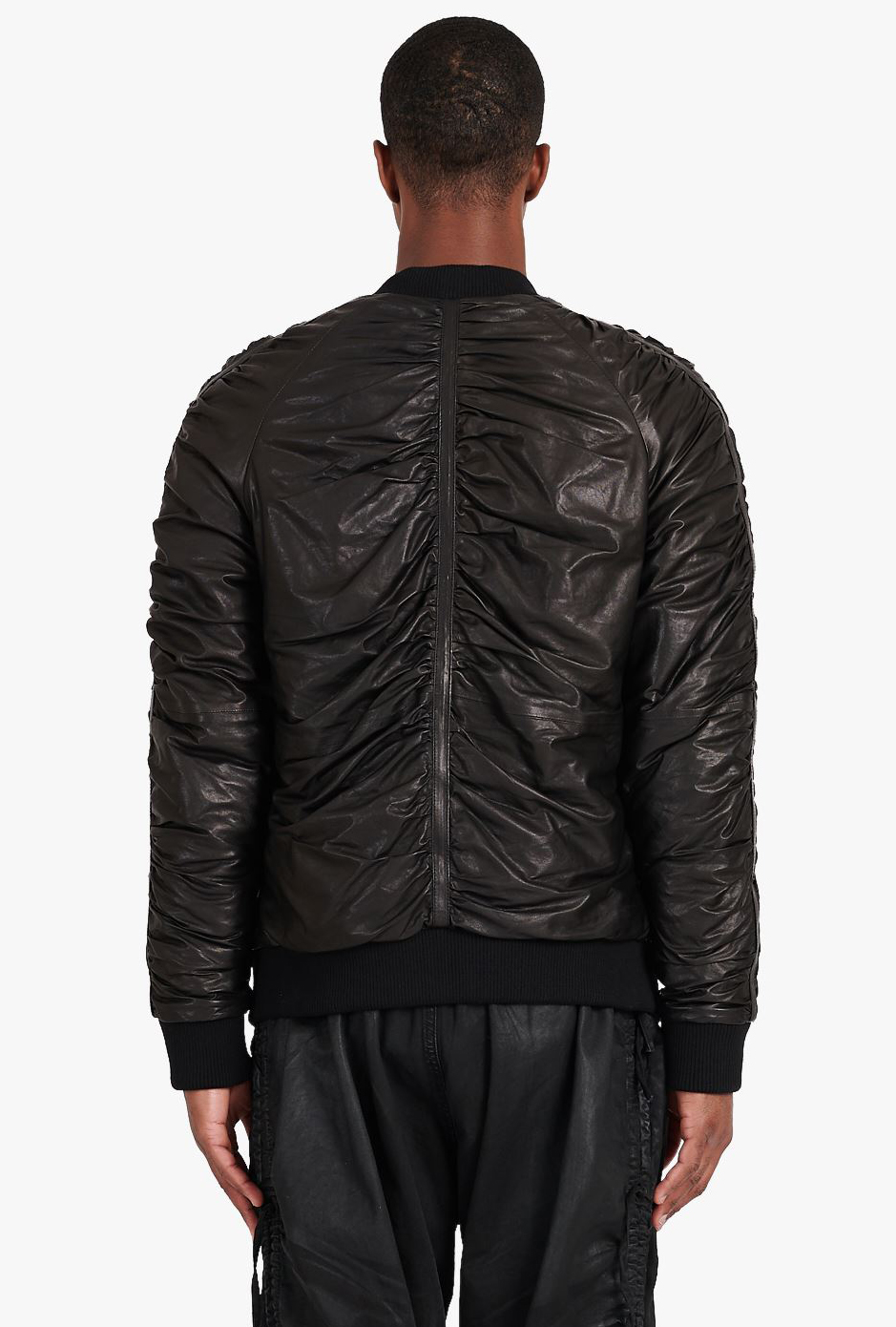 BALMAIN Leather Bomber Jacket