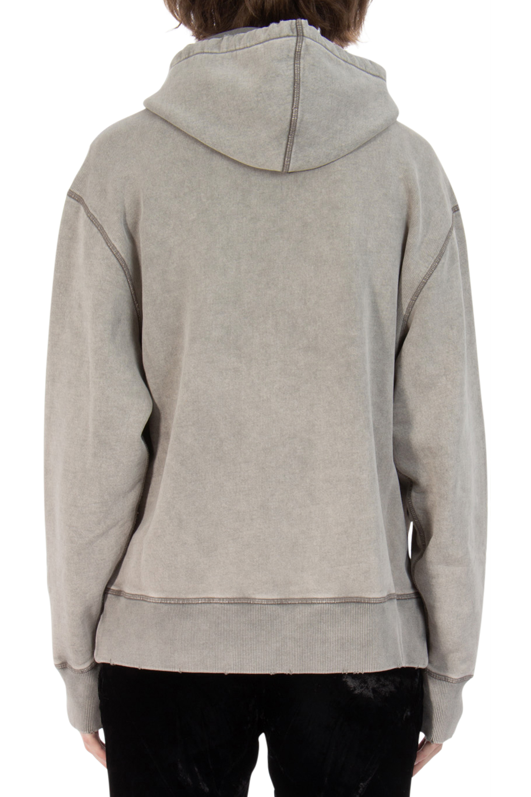 AMI PARIS Faded Out Cotton Fleece Hoodie