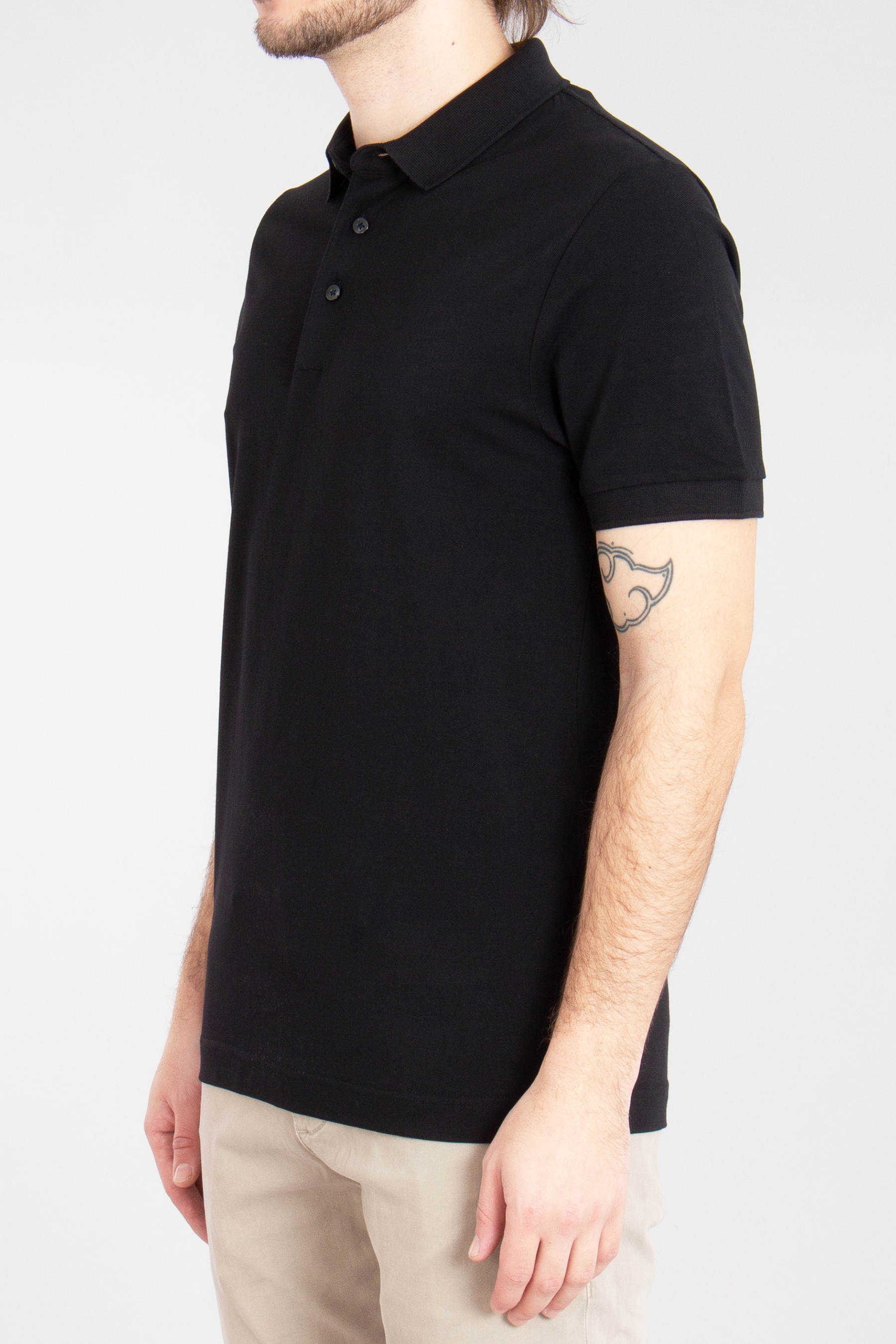 TRUSTED HANDWORK Supima Cotton Piqué Polo Shirt