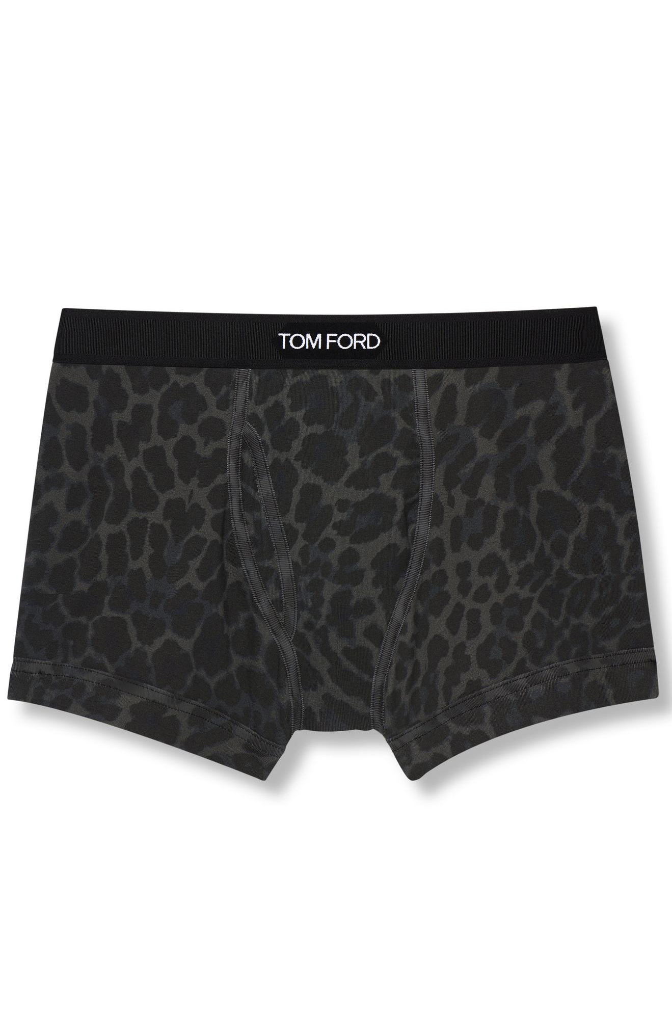 TOM FORD Reflective Leopard Cotton Jersey Boxer Brief