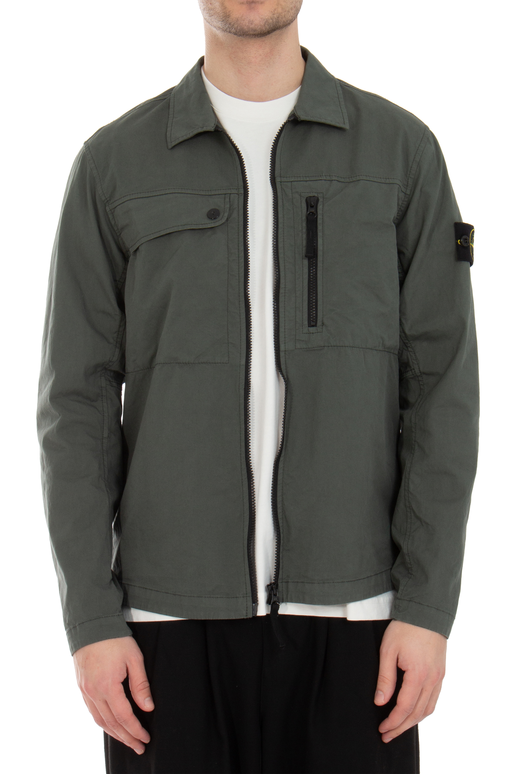 STONE ISLAND Supima Cotton Twill Stretch-TC Overshirt