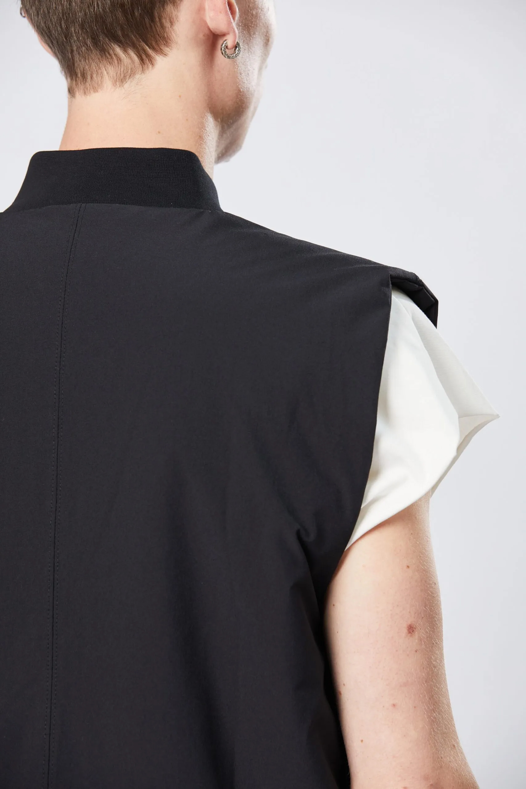 THOM KROM Nylon Stretch Bomber Vest