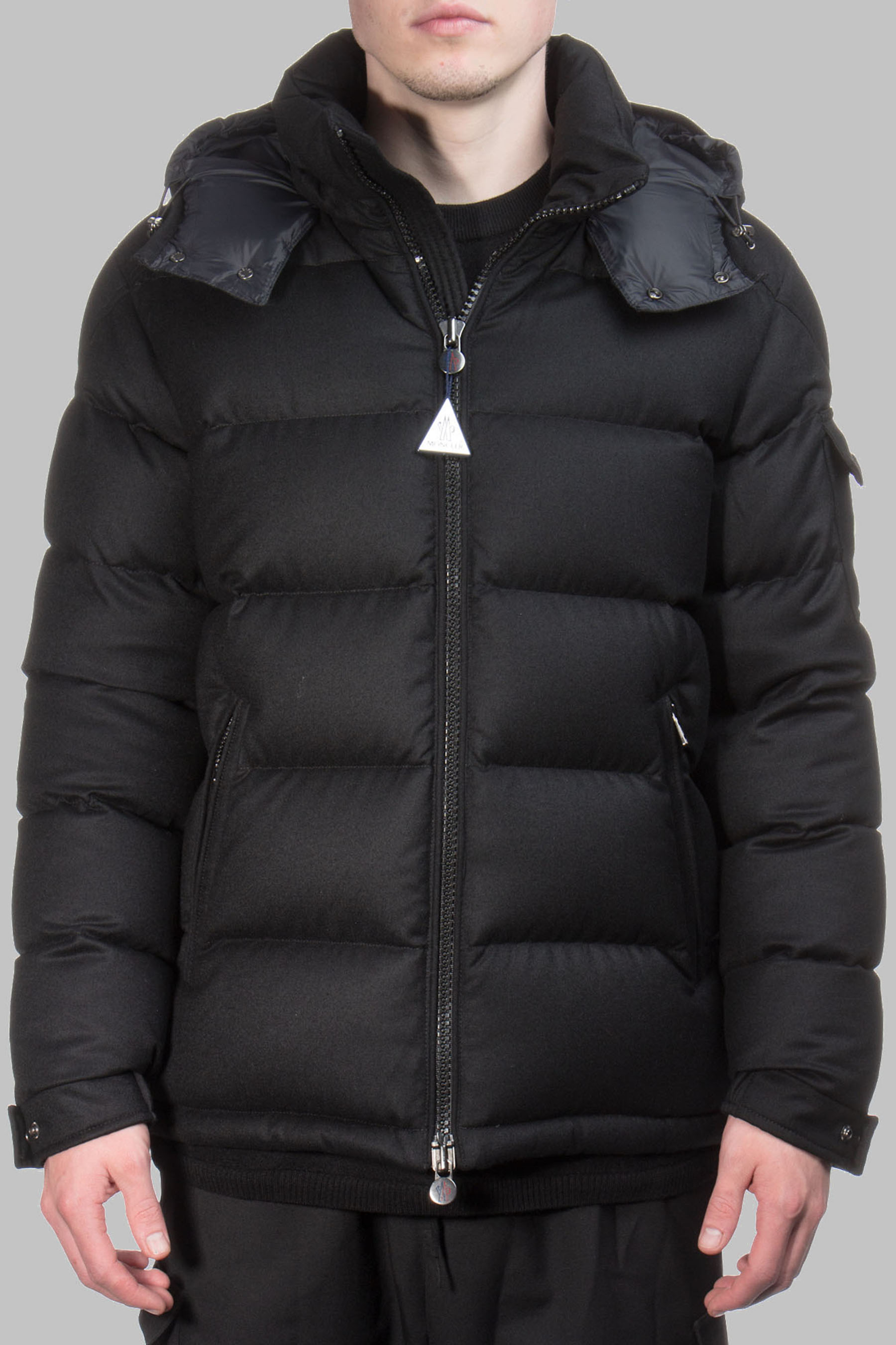 MONCLER Montgenevre Wool Flannel Down Jacket