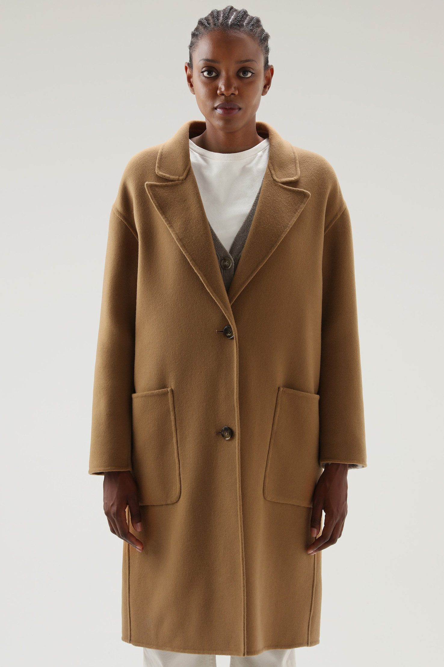 WOOLRICH Manteco Double Wool Coat 