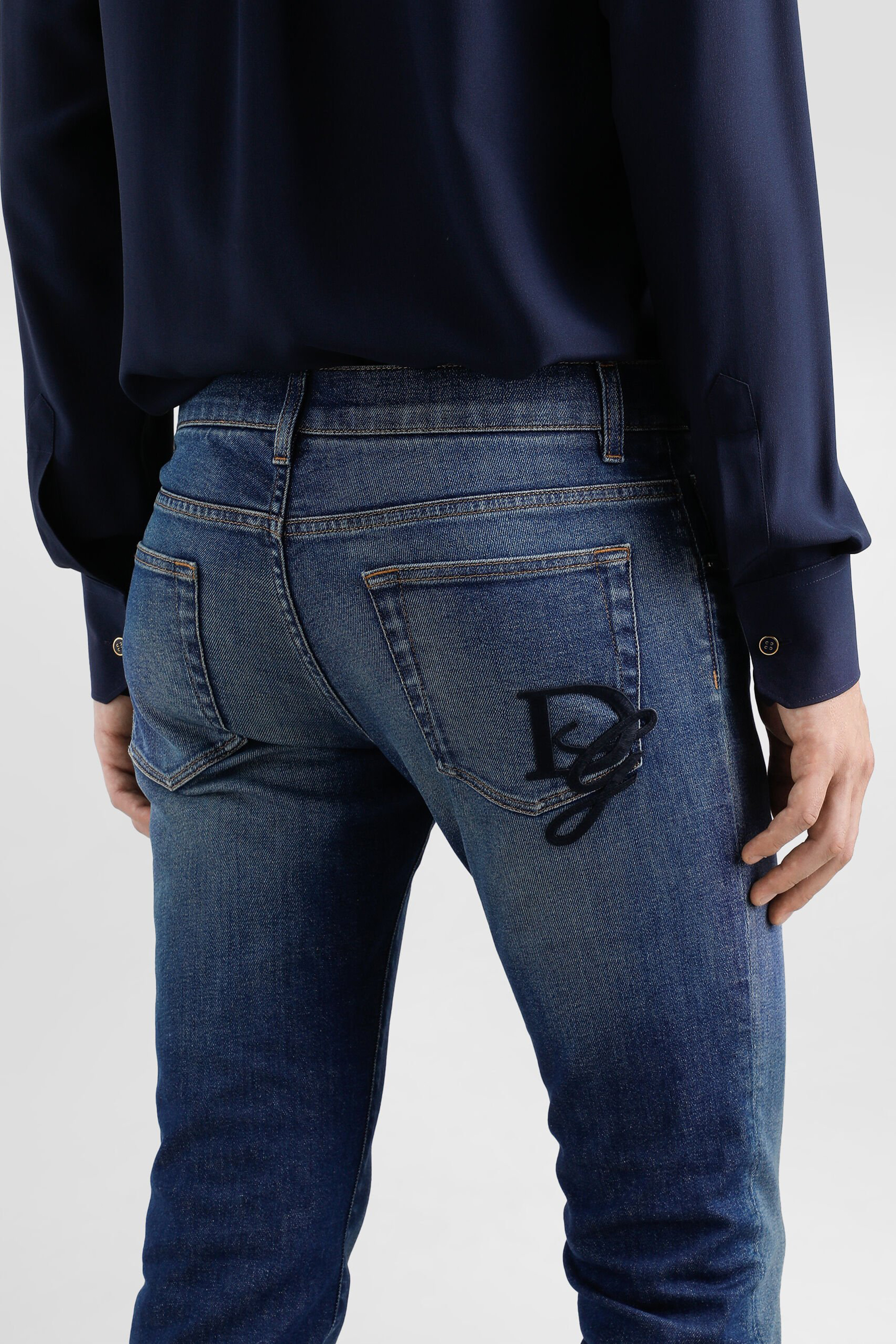 DOLCE & GABBANA Skinny Cotton Stretch Denim Jeans