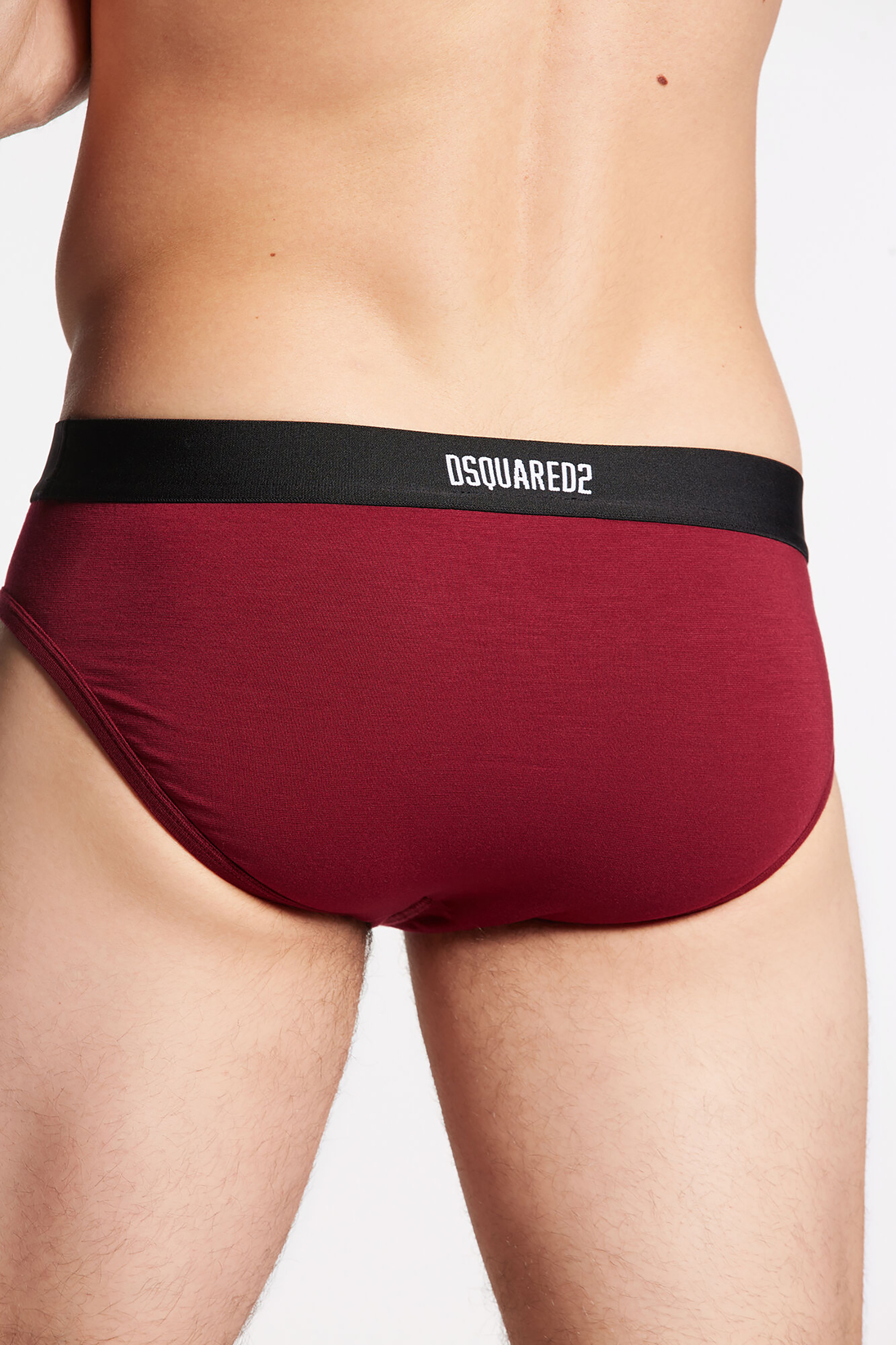 DSQUARED2 Slogan Cotton Stretch Briefs