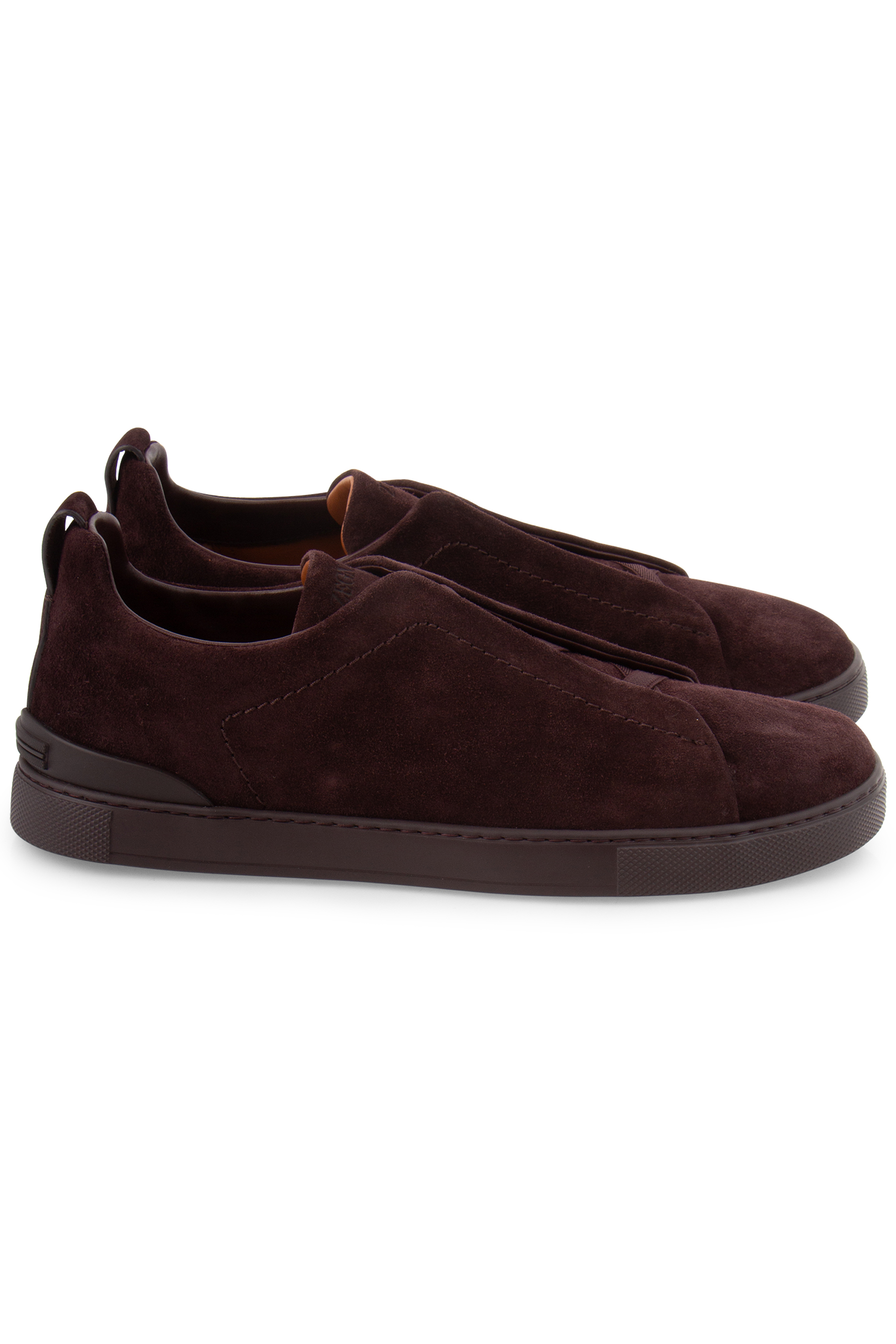 ZEGNA Suede Sneakers Triple Stitch