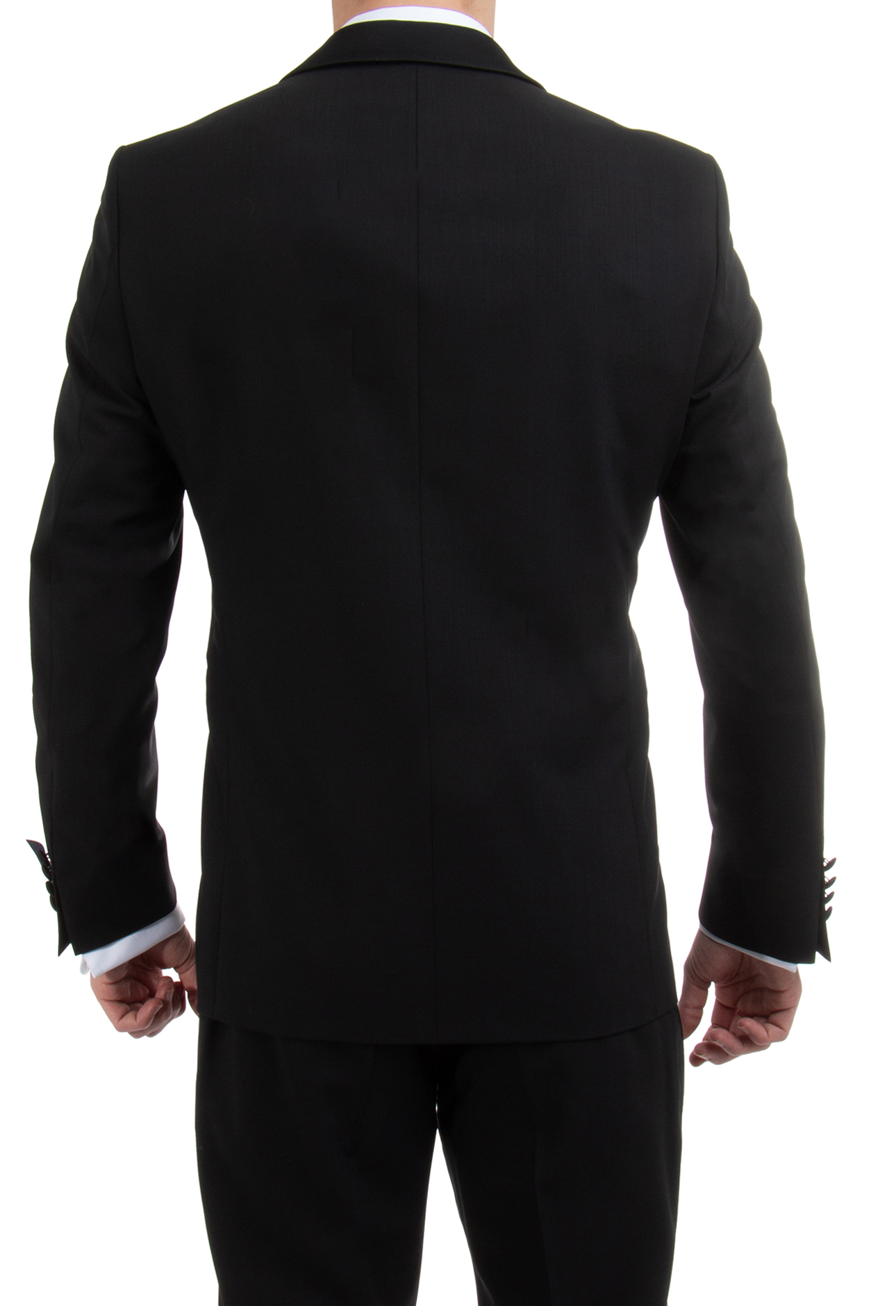 DRESSLER Shaped Fit Virgin Wool Tuxedo Jacket Evan