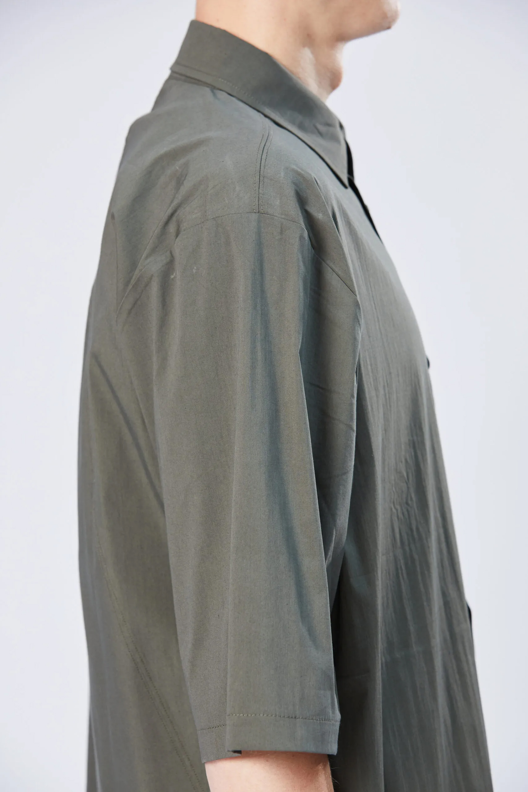 THOM KROM Oversized Cotton Stretch Shirt