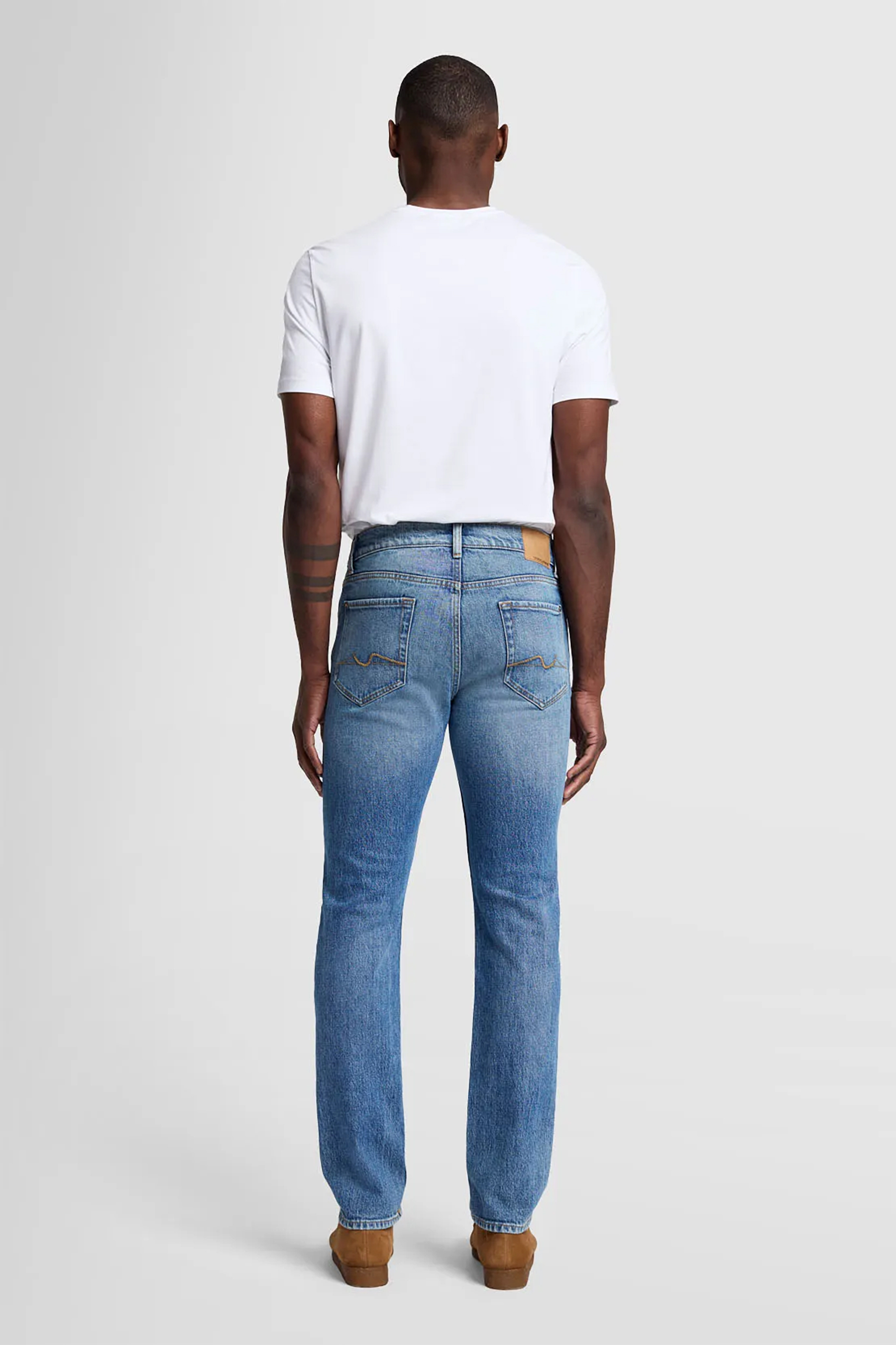 7 FOR ALL MANKIND Cotton Stretch Denim Jeans Slimmy Underline