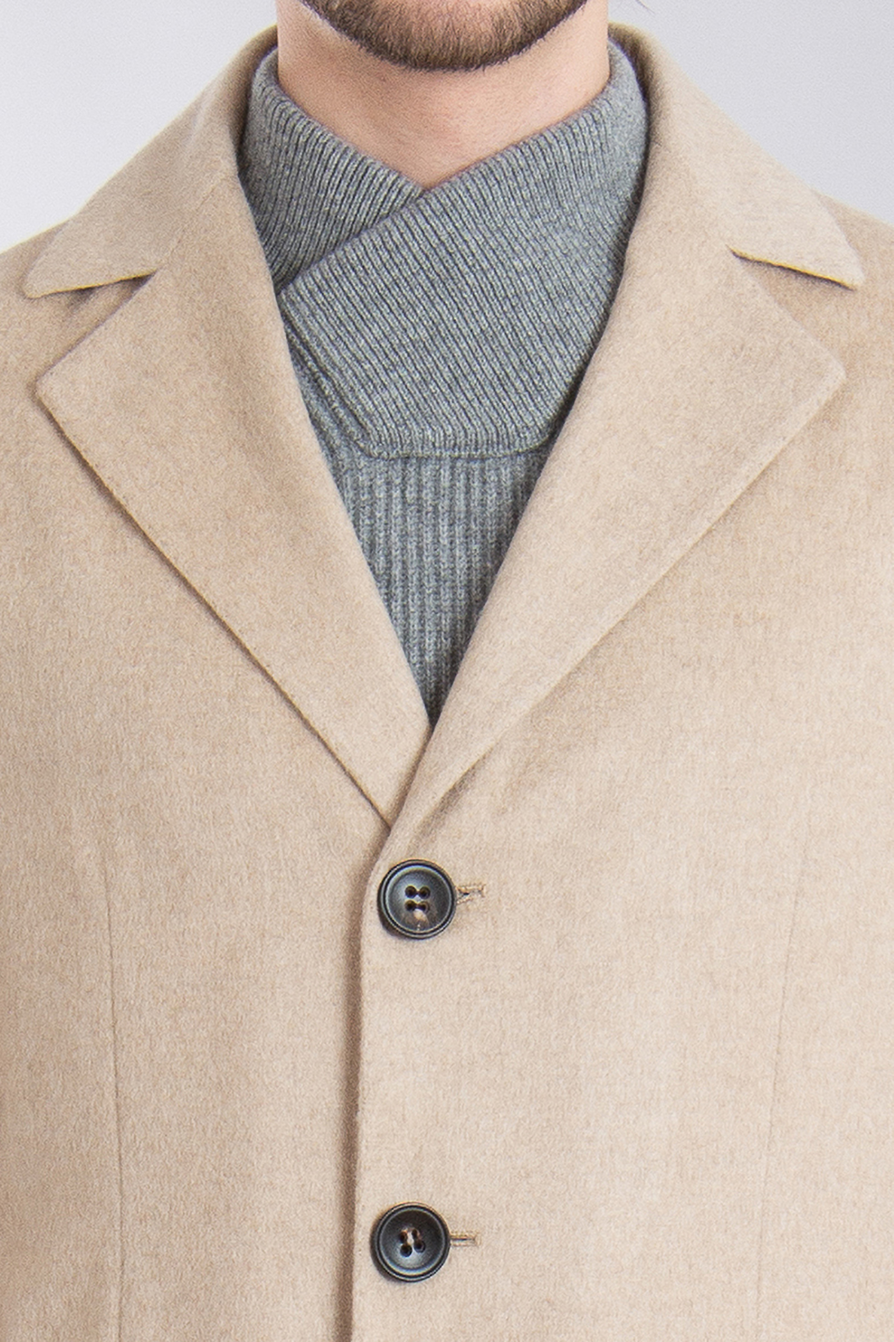 KITON Regular Fit Cashmere Coat Luca